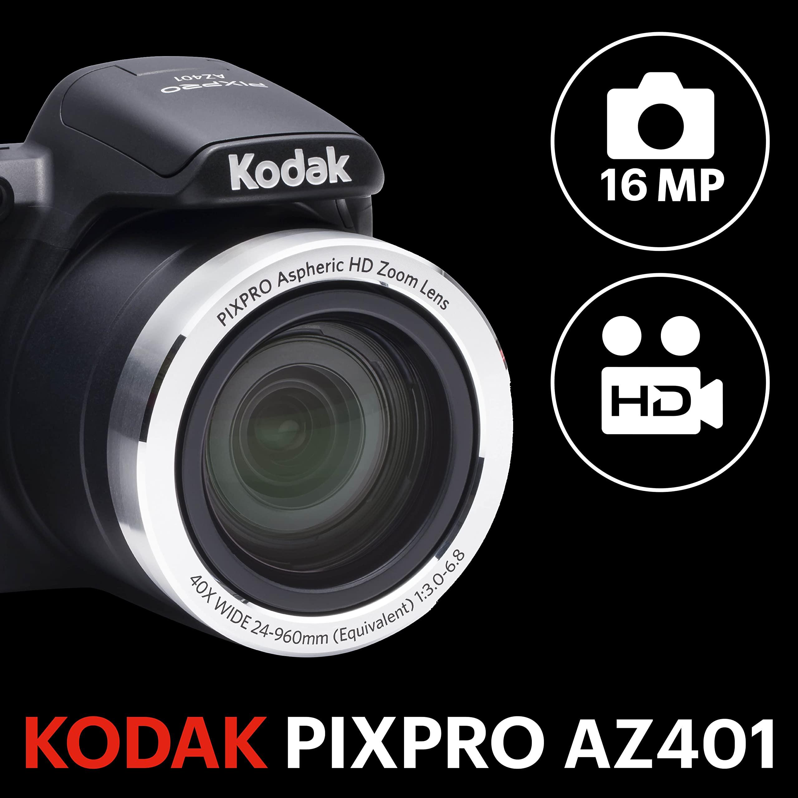 Kodak PIXPRO Astro Zoom AZ401-BK 16MP Digital Camera with 40X Optical Zoom and 3" LCD (Black) - Image 2
