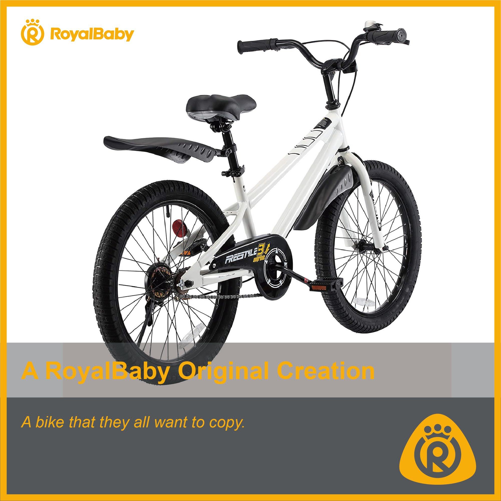 RoyalBaby Kids Bike EZ Balance to Pedal Dual Handbrake Toddlers Boys Girls Bicycle 12-20 Inch for Age 3-10 Years - Image 7