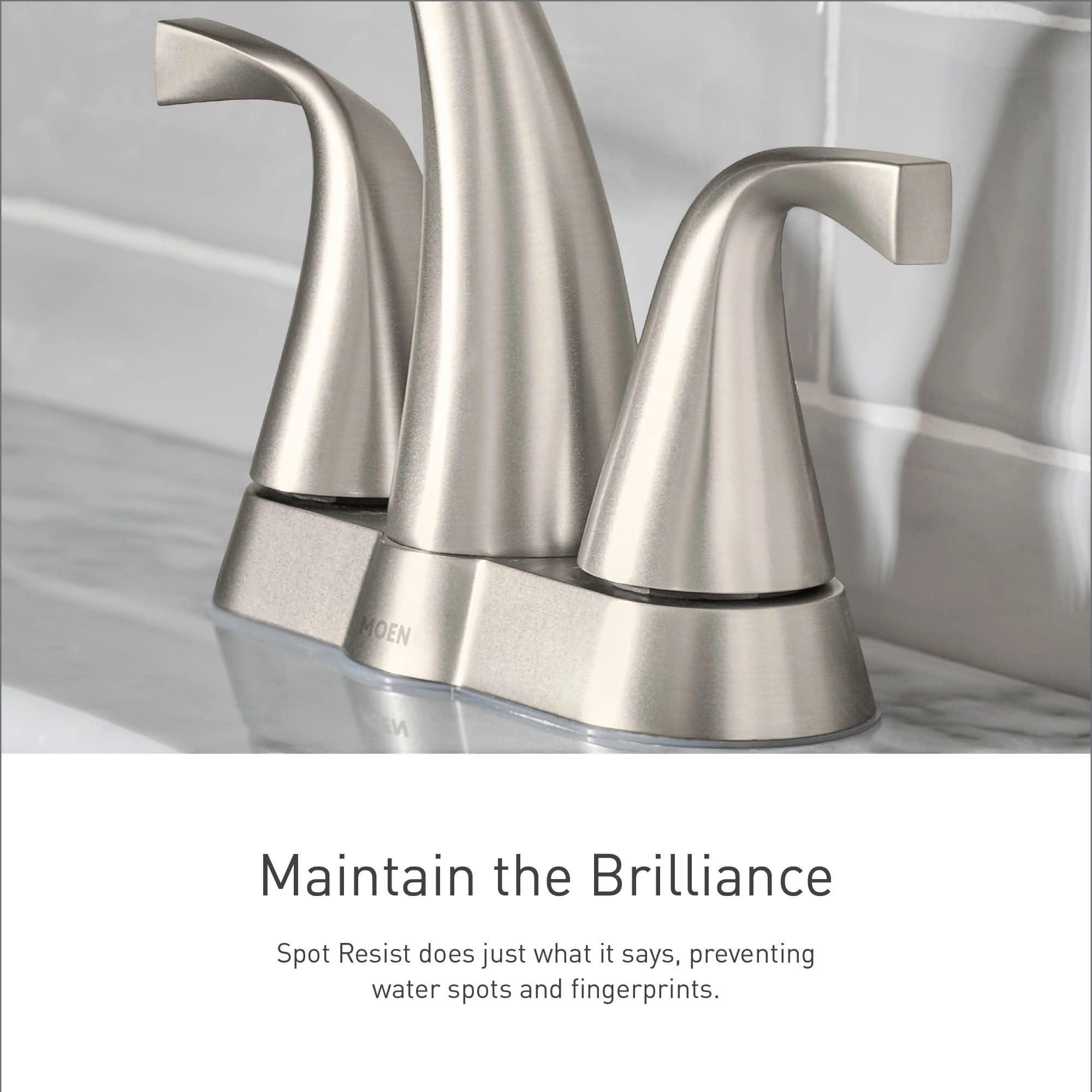 Moen Halle Spot Resist Brushed Nickel Shower Faucet Trim Set featuring Wide Showerhead and Lever Handle with Posi-Temp Valve Included, 82971SRN - Image 4