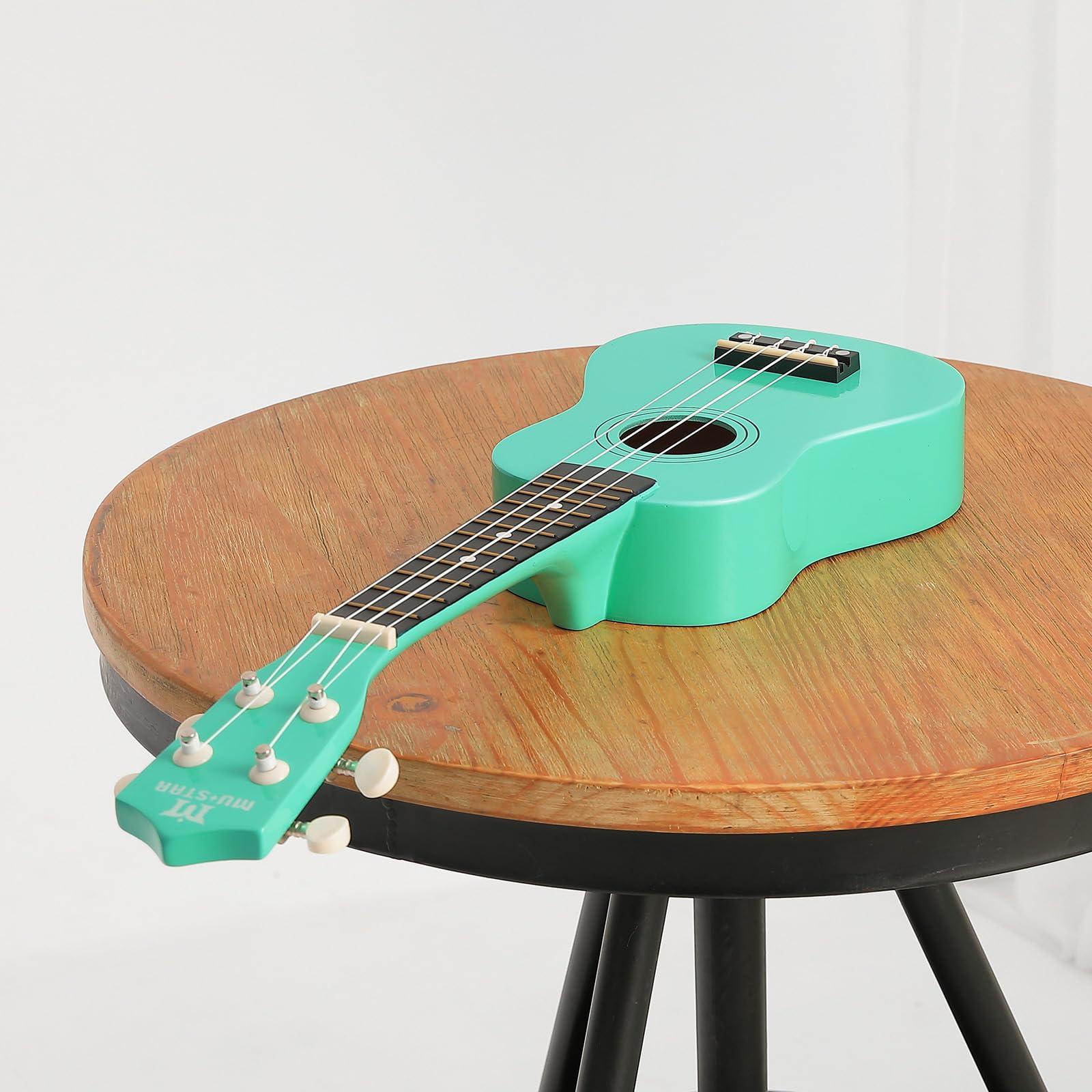 MUSTAR Soprano Ukulele for Beginners - 21 Inch Basswood Ukulele for Kids & Adults Birthday Holiday Present, Gig Bag, Digital Tuner, Strap, Picks, All in One Kit, Ukuleles Starter Kit - Image 2