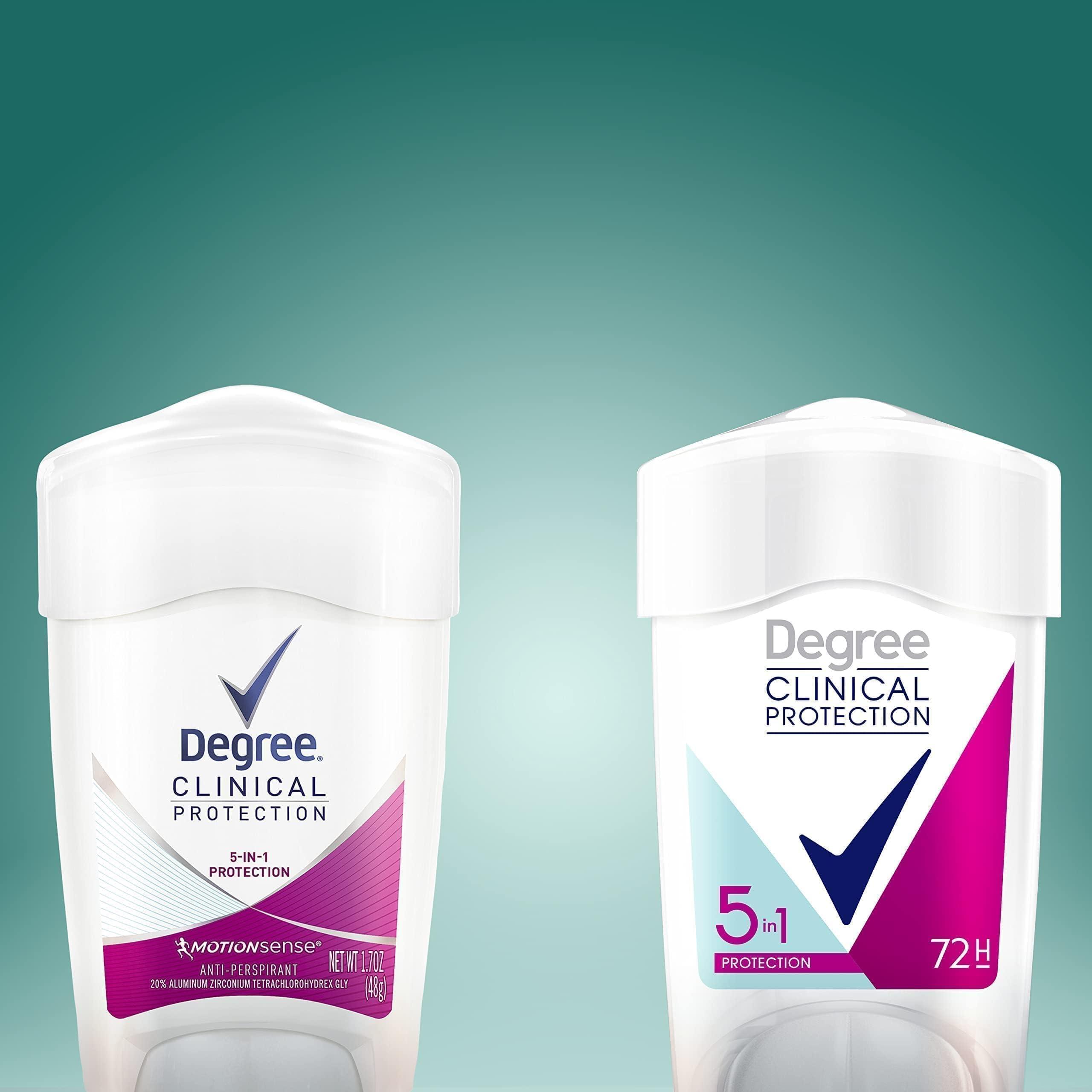Degree Clinical Protection Antiperspirant Deodorant 72-Hour Sweat & Odor Protection 5-in-1 Antiperspirant for Women 1.7 oz - Image 12