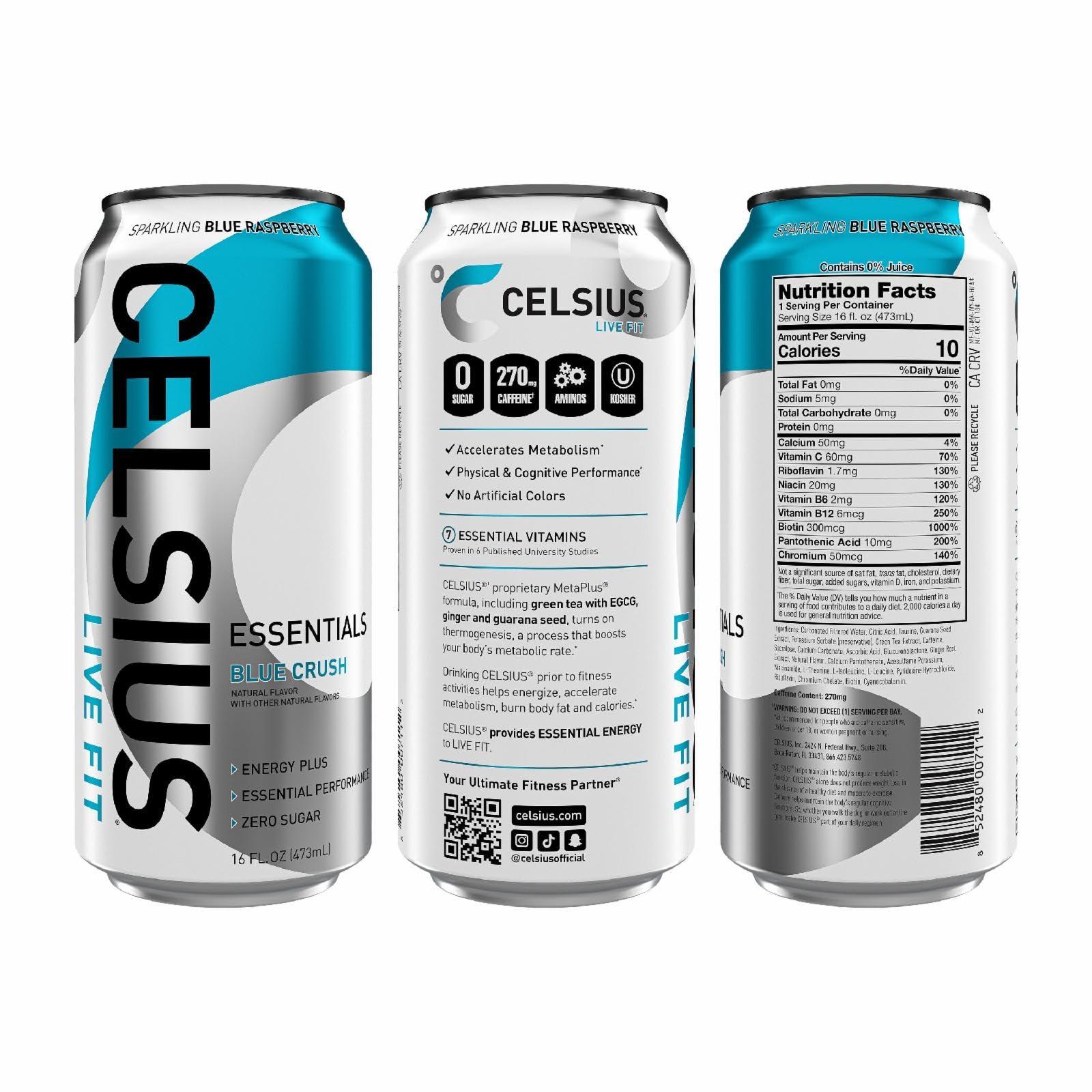 Celsius Essentials Blue Crush 16oz - Image 3