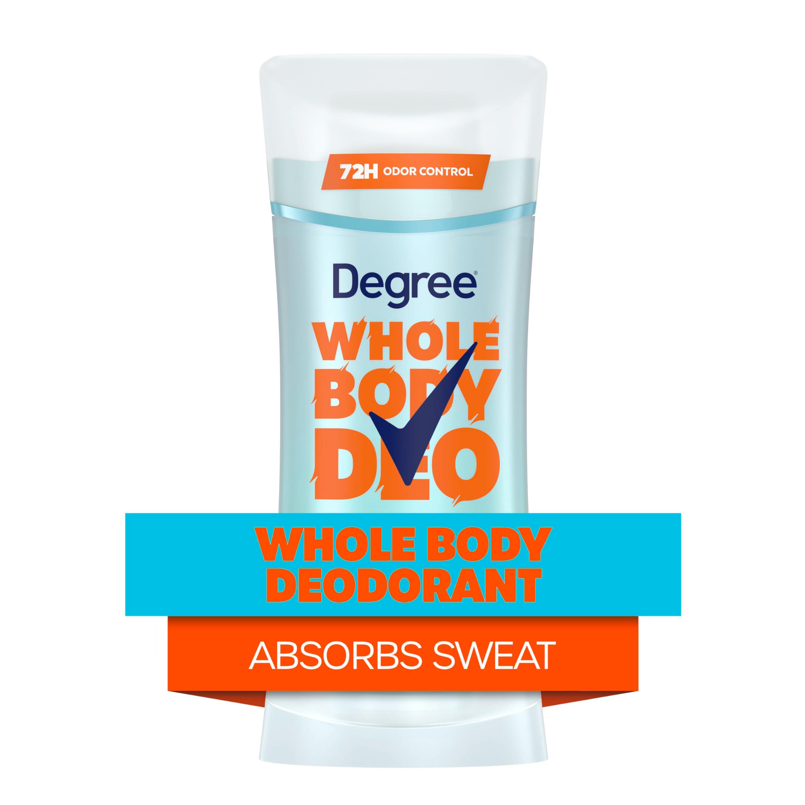 Degree Women Whole Body Deodorant Stick, Fresh Citrus Scent, Glides on Clear + Absorbs Sweat, Aluminum Free 72H Odor Protection 2.6 oz - Image 3