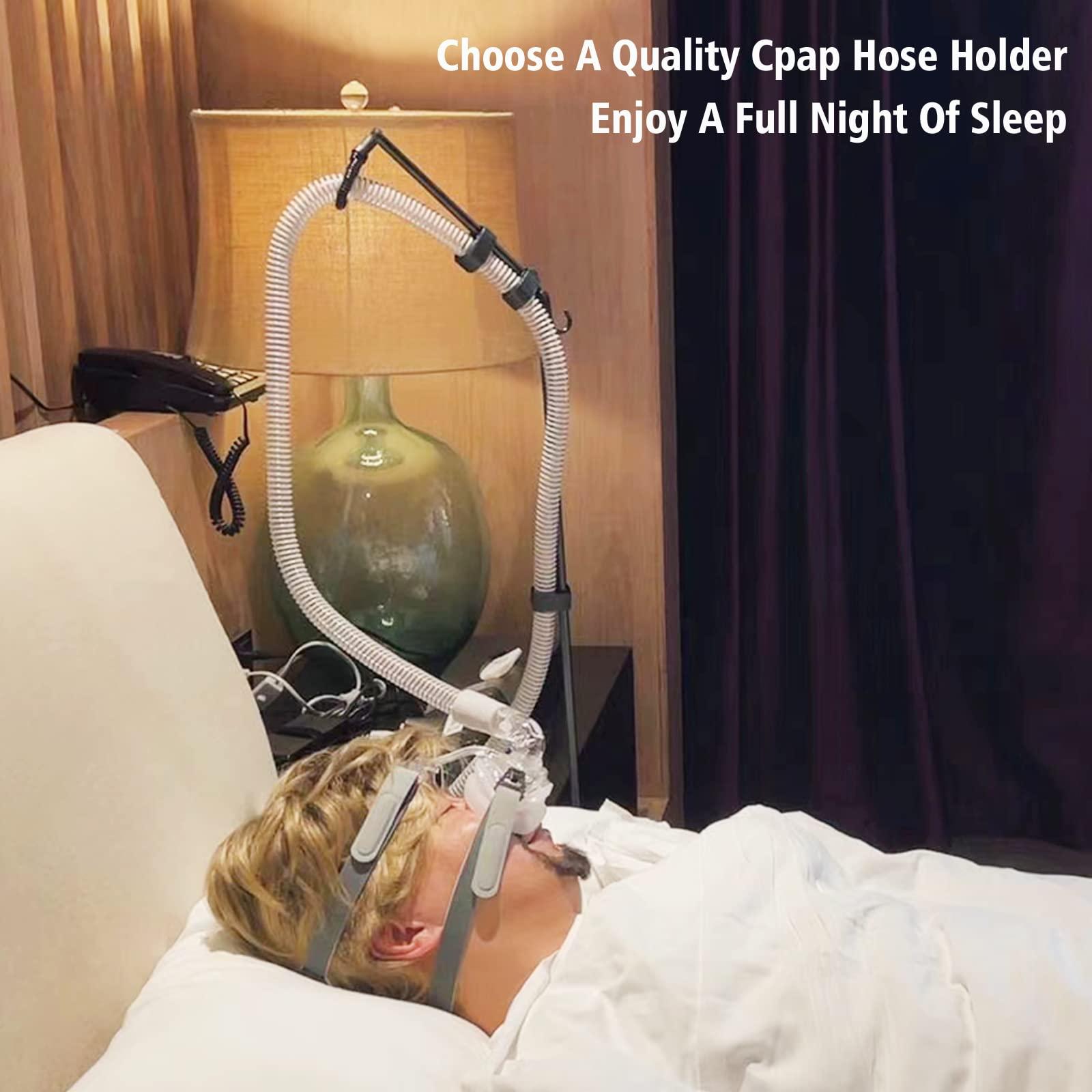 LONYEON CPAP Hose Holder - CPAP Hose Hanger for Bed Avoid Tangling and Prevent Blockage,Keeps The Air Hose Up and Away from Your Face and Arms to Make You Sleep Better,Black - Image 4