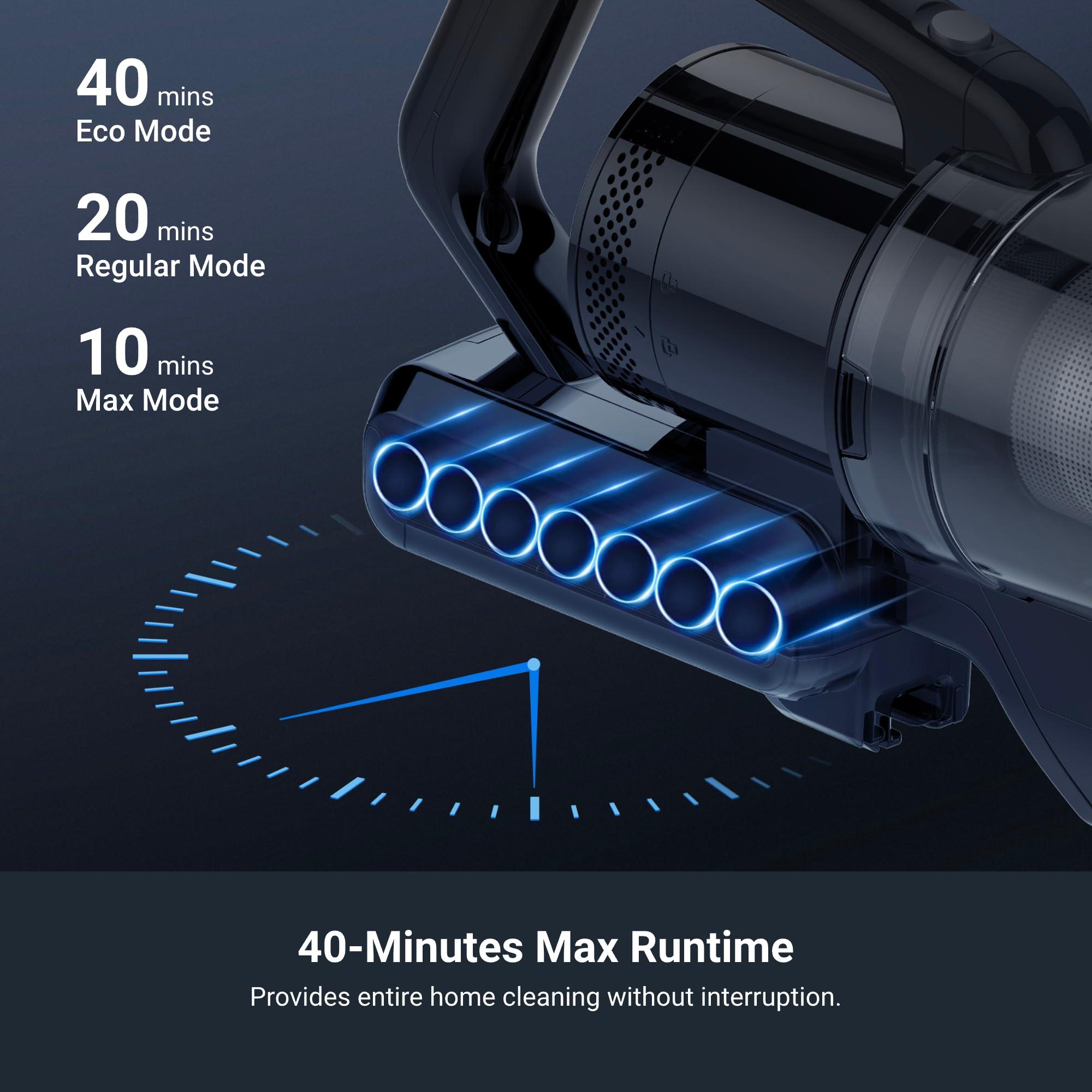 Eureka RapidClean Pro Cordless Vacuum Cleaner for Hard Floors, Lightweight Stick Vacuum LED Headlights, Convenient Stick and Handheld Vac, Green, NEC285GR - Image 4