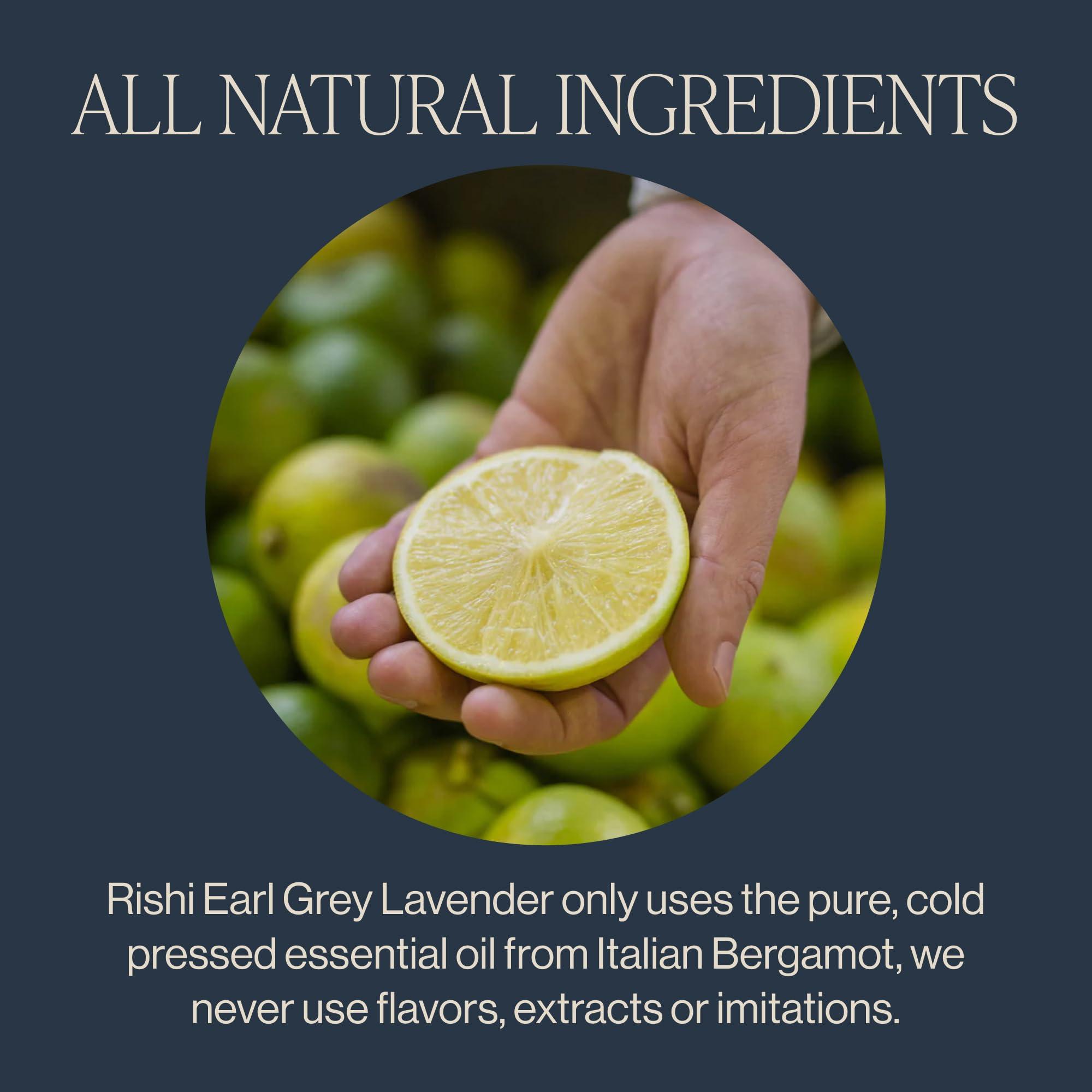 Rishi Tea Earl Grey Lavender Loose Leaf Pure Black Tea - Organic with Bergamot Oil and Lavender Flowers, Energizing & Caffeinated - 16 Ounces, 50+ Servings - Image 4