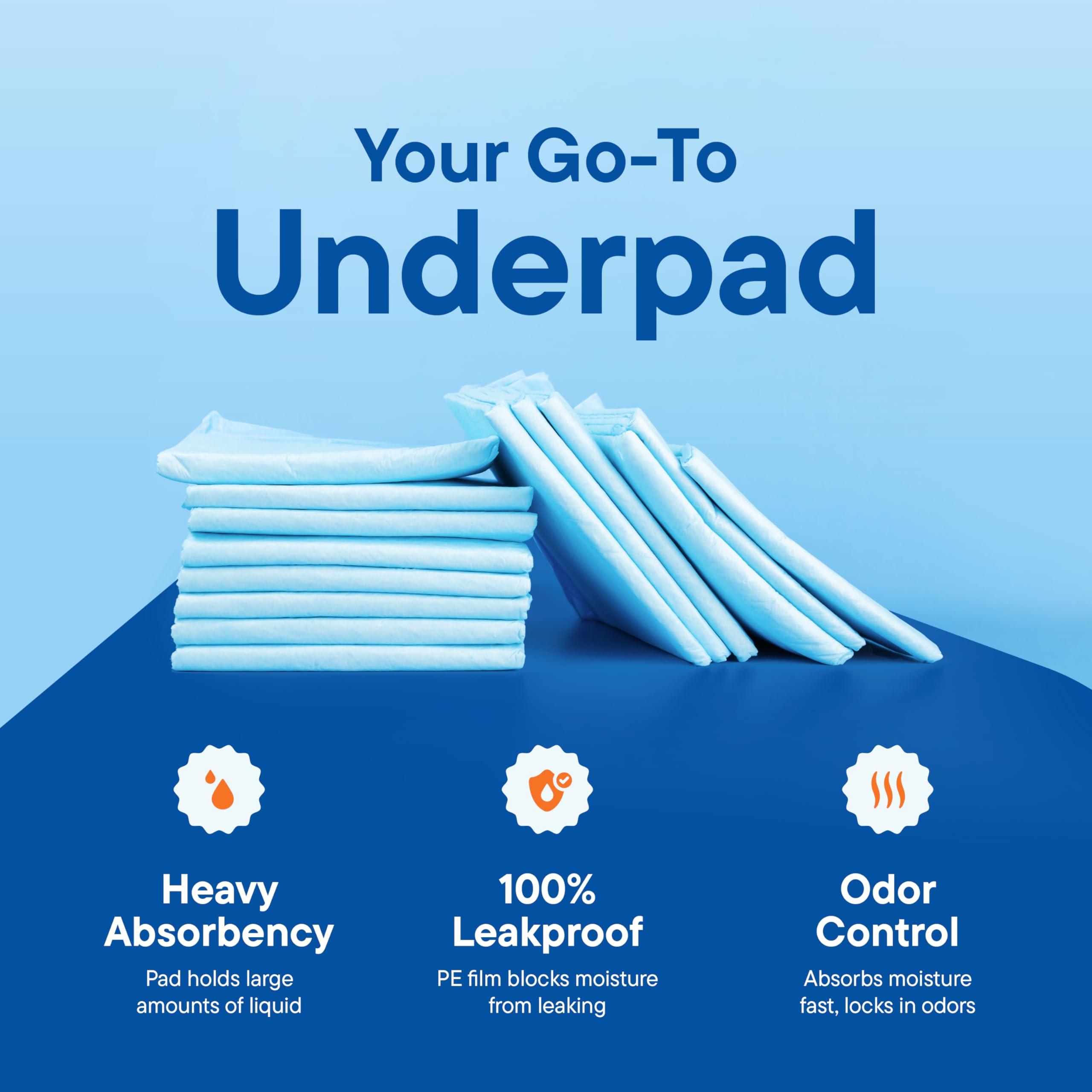 Chucks Pads Disposable [100-Pack] Adult Incontinence Underpads 30"x 36" Extra Large Absorbent Fluff Protective Bed Pads, Toddler Mattress Pads - Pee Pads for Kids & Adults - Dog & Puppy Training Pads - Image 7