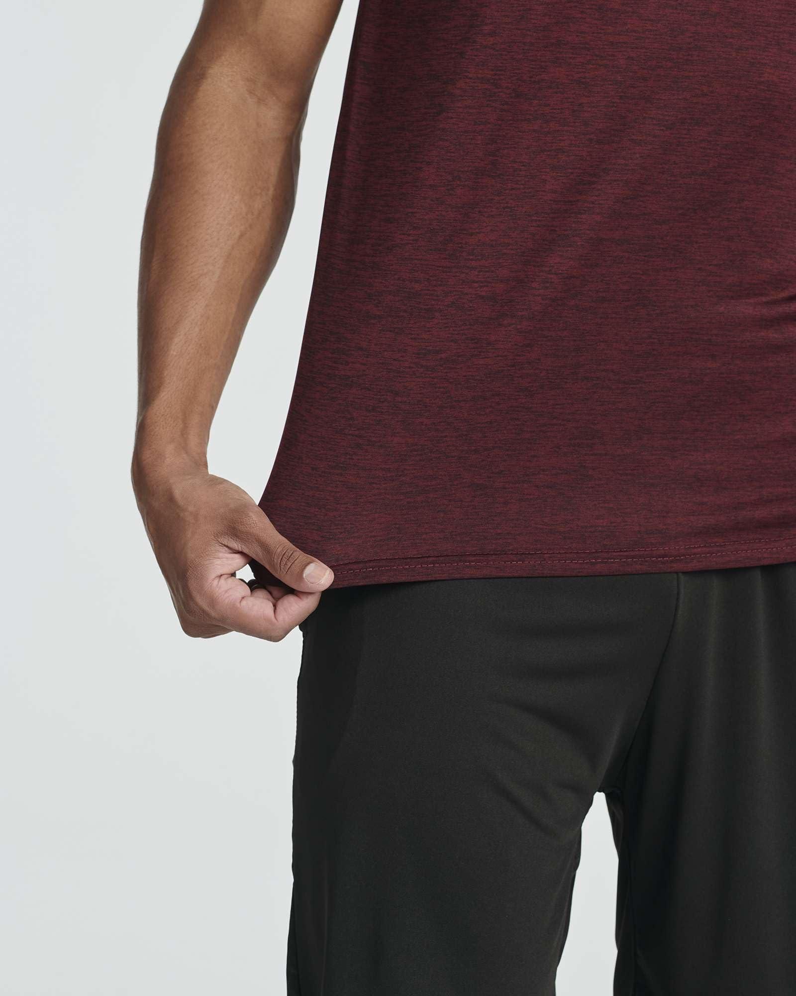 Real Essentials 5 Pack: Men’s Short Sleeve Dry Fit Active Crew Neck T Shirt - Athletic Running Gym Workout Tee Tops - Image 4