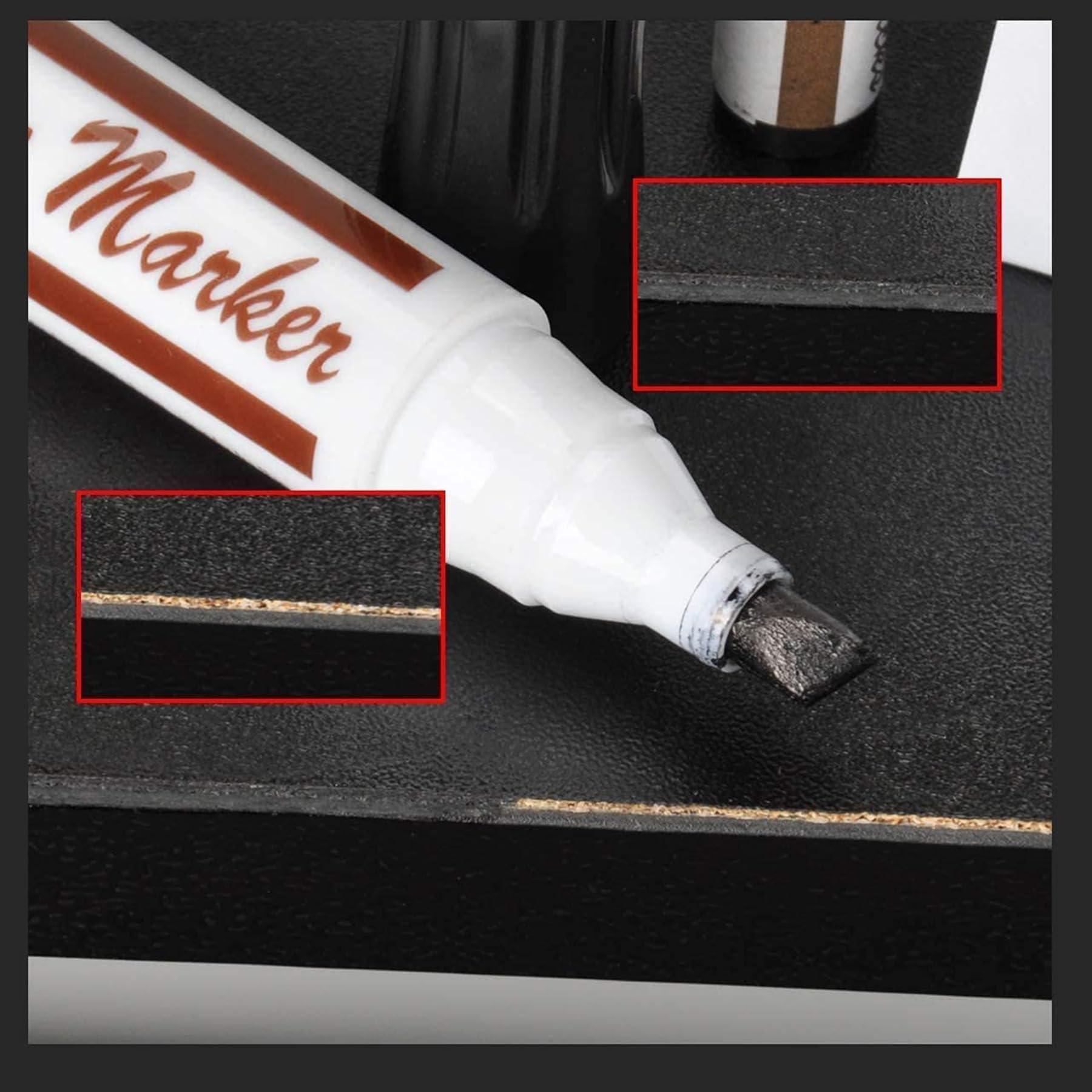 DEWEL Furniture Markers Touch Up, Upgrade Wooden Furniture Repair Kit, Premium Wood Scratch Repair Markers and Wax Sticks for Wood Stains Scratches Hardwood Floors Tables, Set of 17 - Image 8