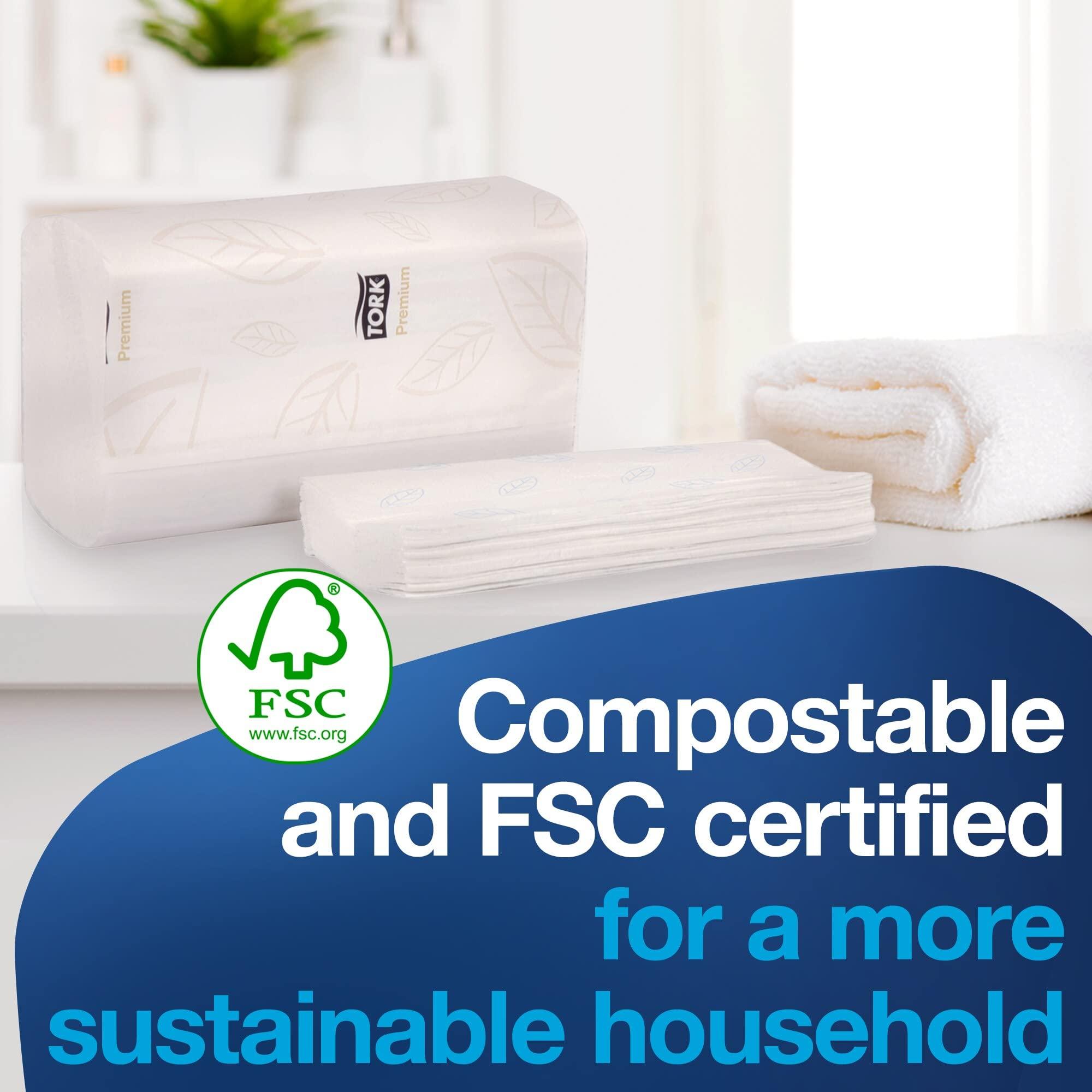 Tork Soft Xpress Multifold Paper Hand Towels White, H2 System Compatible 16 Packs X 135 Towels Each (MB579) - Image 6