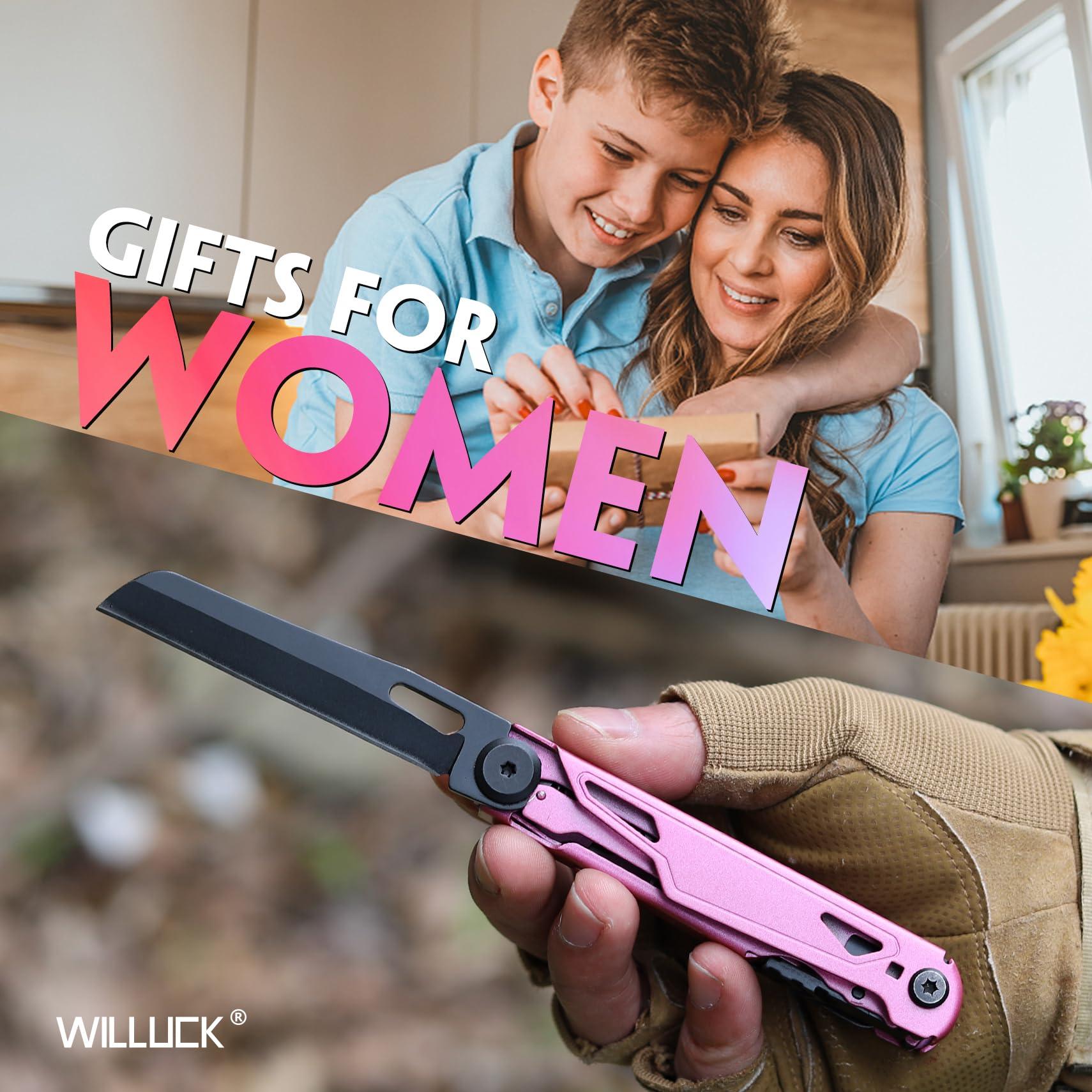 Self Defense Pocket Knife for Women - Stocking Stuffers for Women, Pink Self Defense Knife - Pocket Knives for Woman - Gifts for Woman Wife Mom Girlfriend, Mothers Day Gifts - Image 8