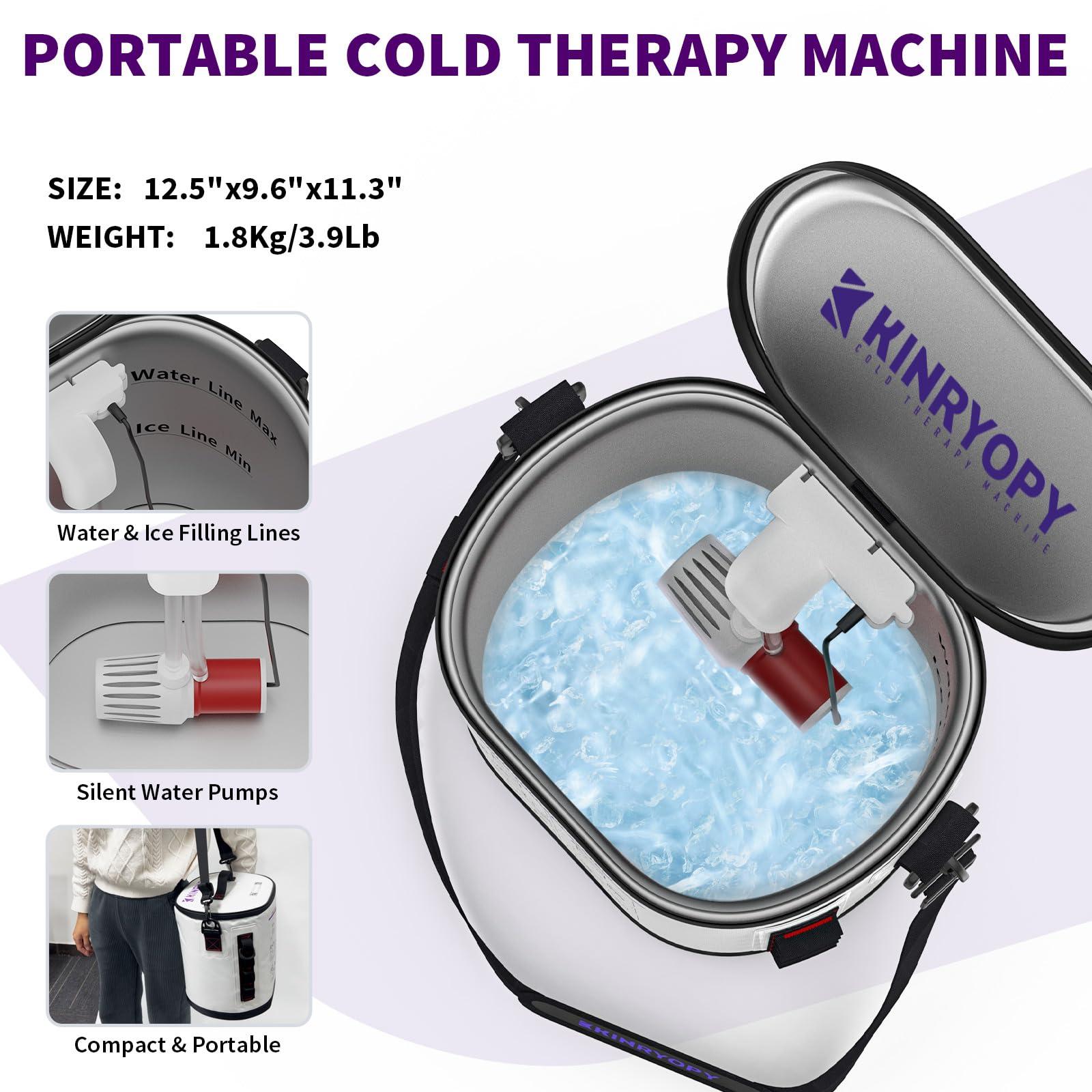 Cold Therapy Machine with Programmable Timer, Portable Ice Machine for Knee After Surgery, Knee Replacement Recovery System, Cryotherapy Pain Relief w/Compression Pad for,Shoulder, Hip and Ankle - Image 8