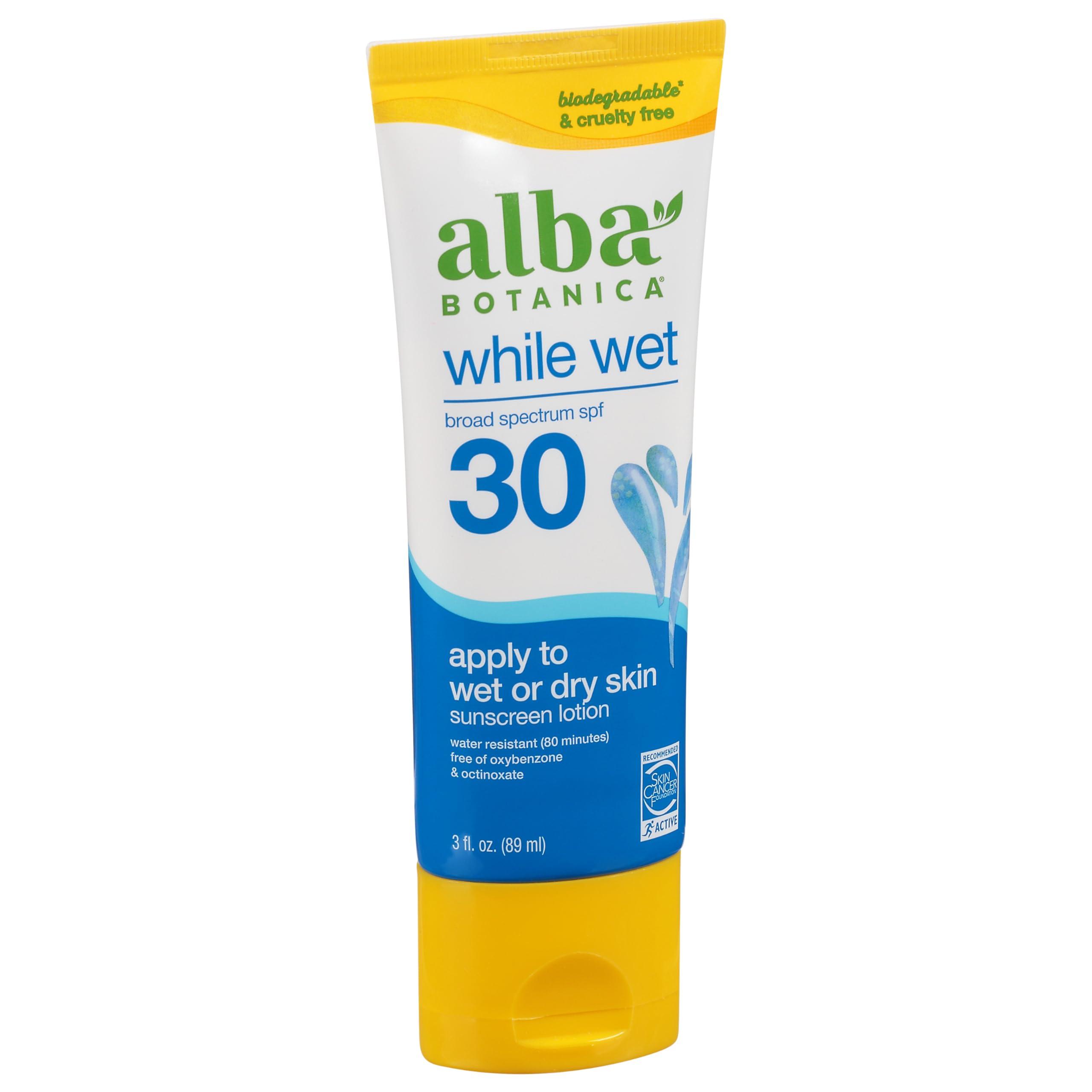 Alba Botanica, Sunscreen Lotion While Wet SPF 30, 3 Fl Oz - Image 2