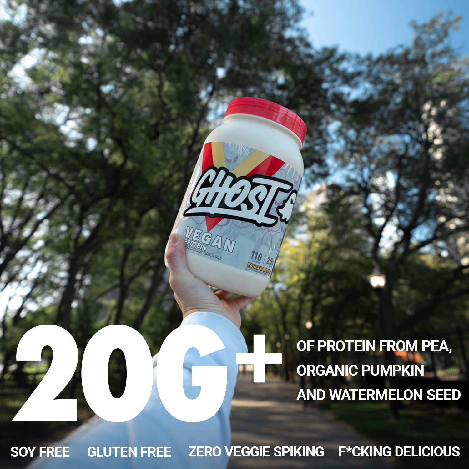GHOST Vegan Protein Powder, Chocolate Cereal Milk - 2lb, 20g of Protein - Plant-Based Pea & Organic Pumpkin Protein - ­Post Workout & Nutrition Shakes, Smoothies, & Baking - Soy & Gluten-Free - Image 3
