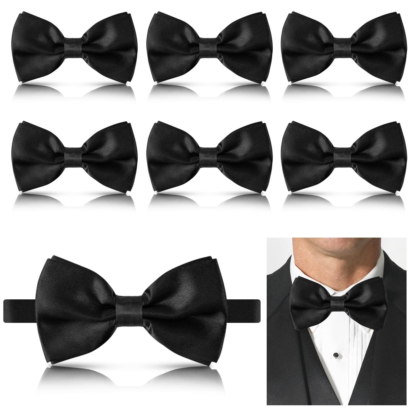 Unoutur bow ties for men, Pre-tied Men's Bow Ties Adjustable Satin Bow Tie for any Age - Image 7