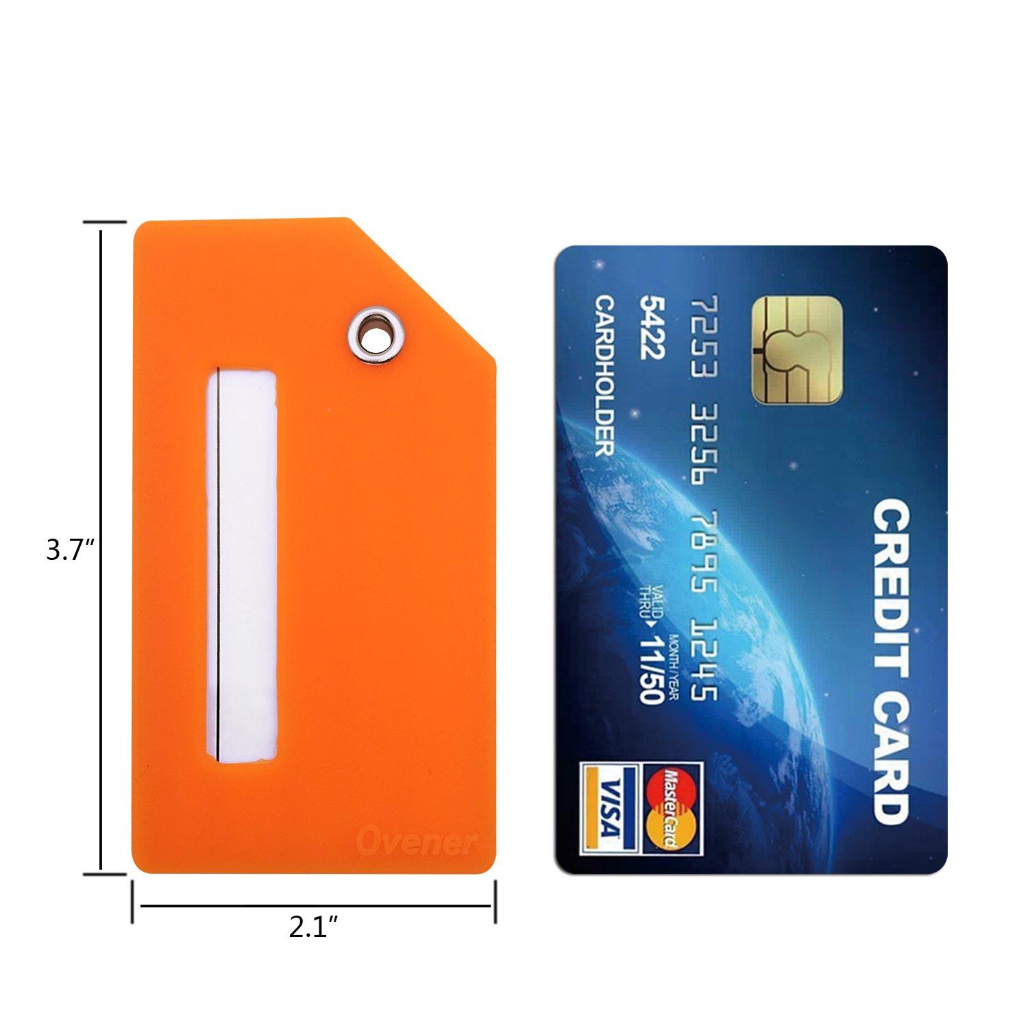 Silicone Luggage Tag with Name ID Card Perfect to Quickly Spot Luggage Suitcase - Image 3