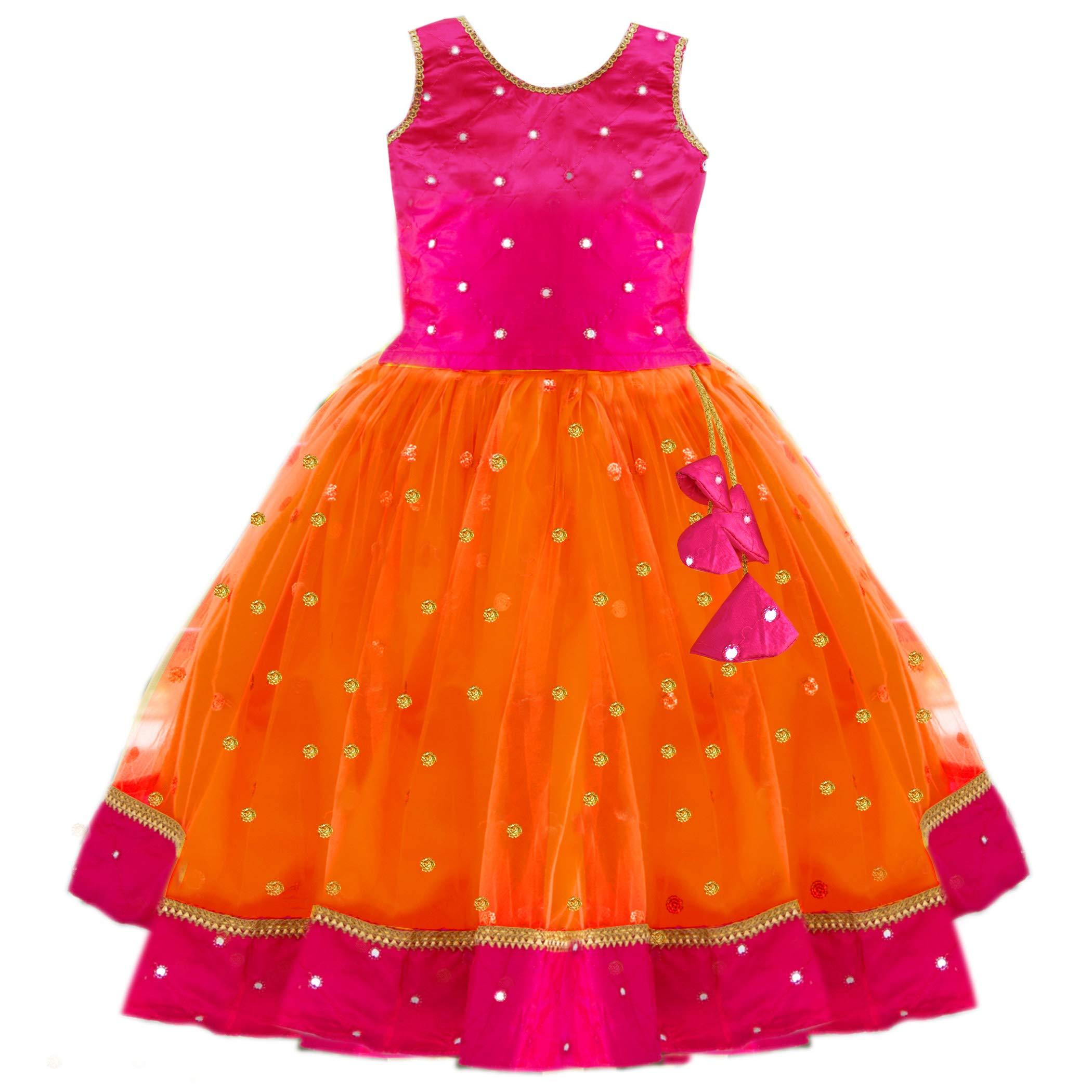Stanwells Kids Baby Girl's Net Readymade Lehenga Choli - Image 3