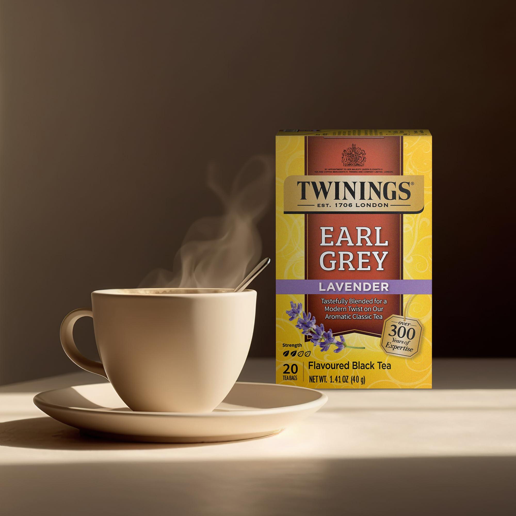 Twinings Earl Grey Lavender Tea – Caffeinated Black Tea Blend, Individually Wrapped Tea Bags, 20 Count - Image 5