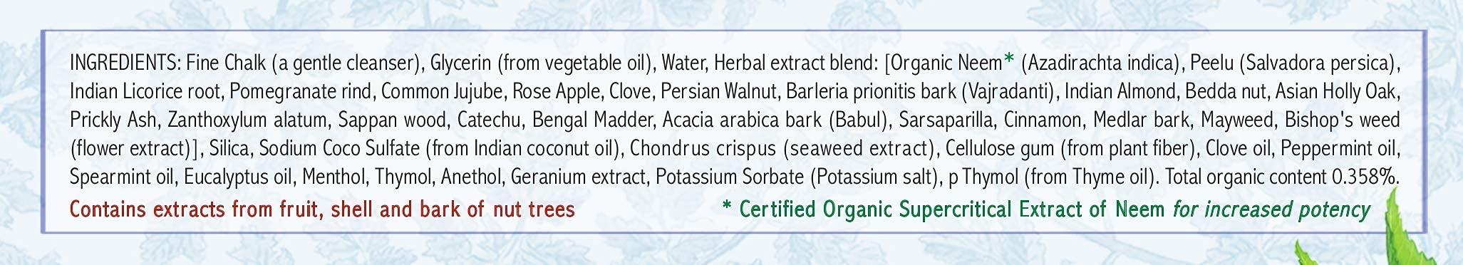 Auromere Ayurvedic Herbal Toothpaste, Classic Licorice Flavour - Vegan, Natural, Non GMO, Fluoride Free, Gluten Free, with Neem & Peelu (4.16 oz), 2 Pack - Image 3