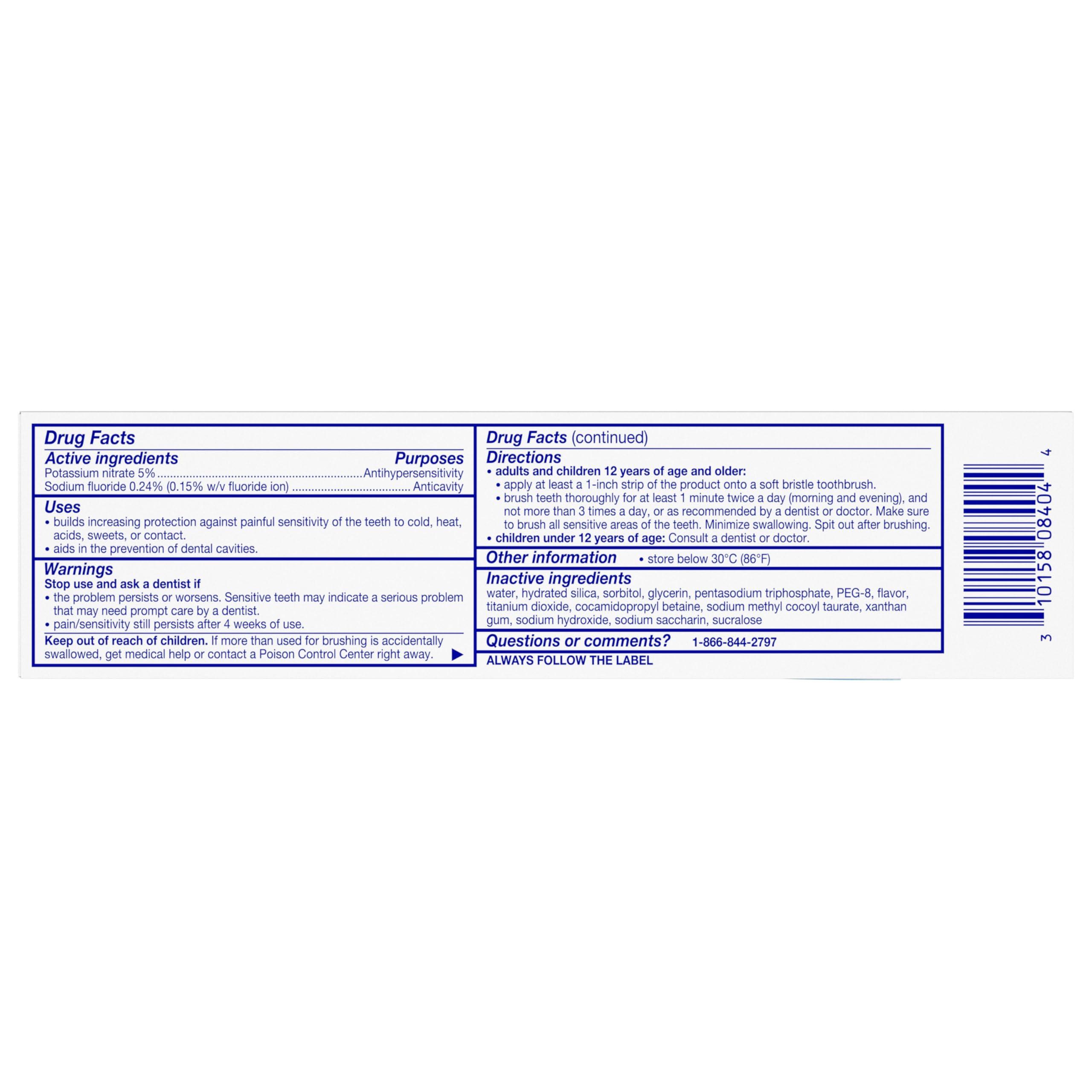 Sensodyne Extra Whitening Toothpaste for Sensitive Teeth, Cavity Prevention and Sensitive Teeth Whitening - 4 Ounces - Image 7