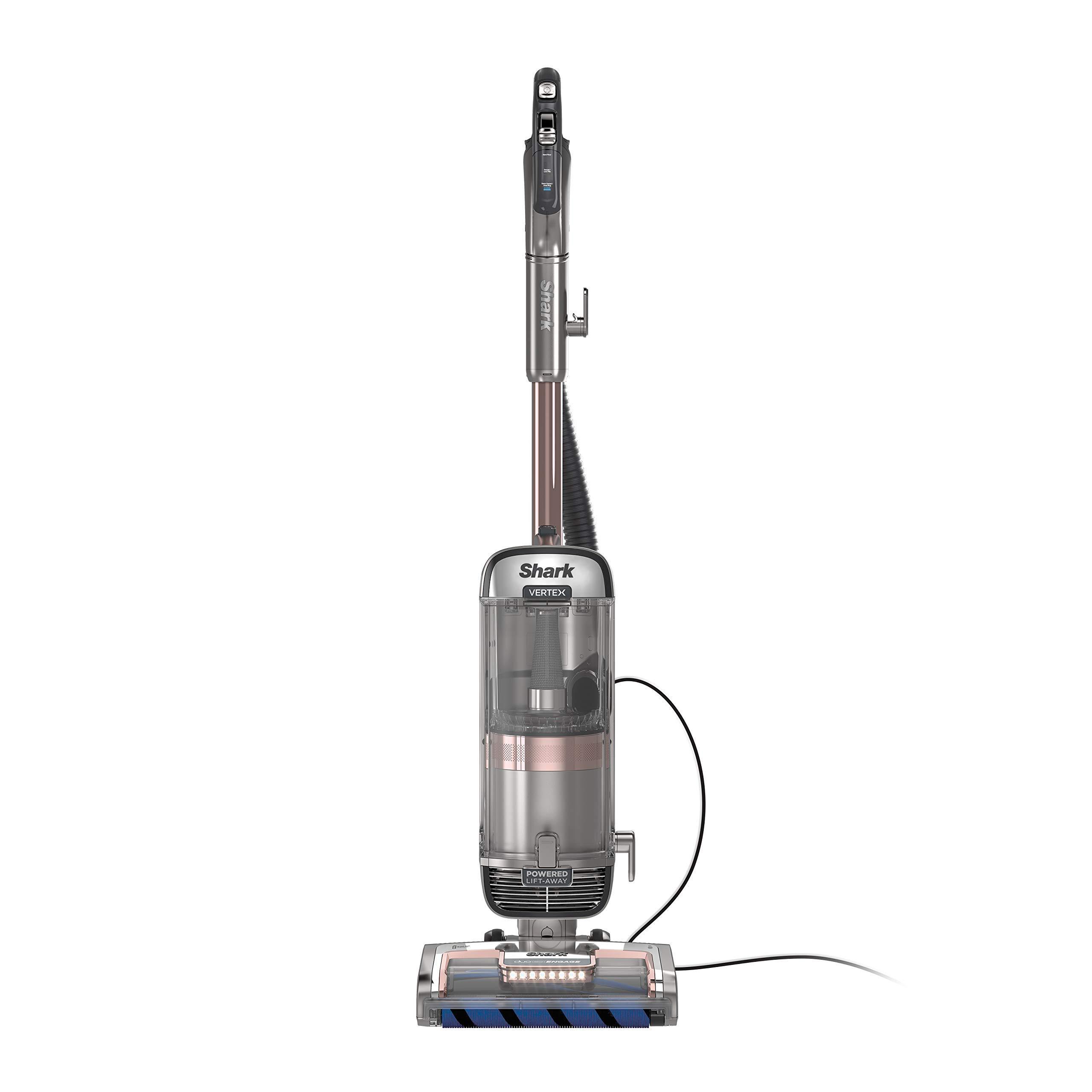 Shark AZ2002 Vertex DuoClean PowerFins Upright Vacuum with Powered Lift-Away Self-Cleaning Brushroll and HEPA Filter, 1 Quart Dust Cup Capacity, Rose Gold (Renewed)