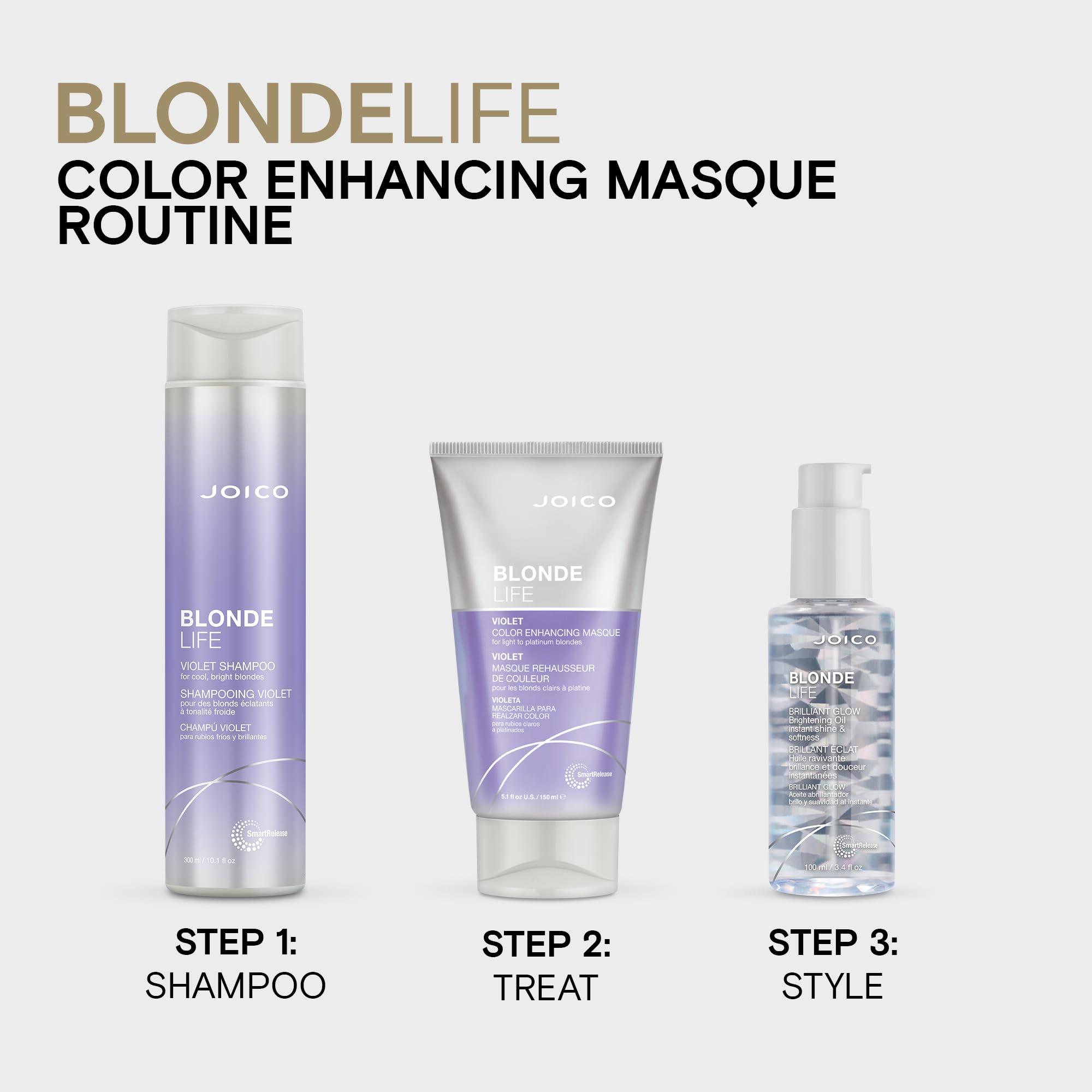 Joico Blonde Life Violet Shampoo | For Cool & Bright Blonde Hair | Neutralize Brassy Tones | Banish Yellow Tones | Boost Shine | Sulfate Free | With Monoi & Tamanu Oil - Image 5