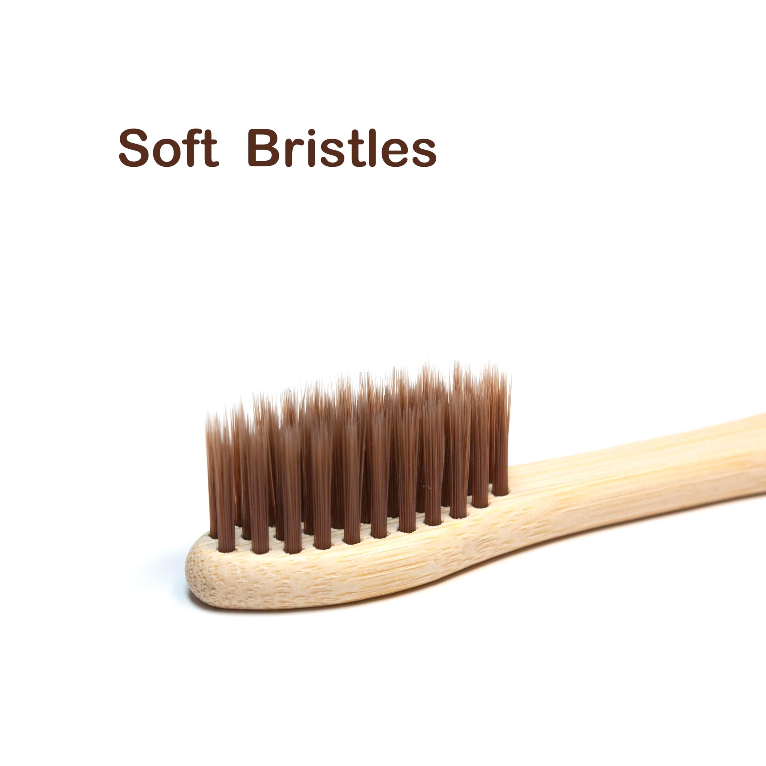 Virgin Forest 10 Count Bamboo Toothbrush, Soft Bristle for Adults, Eco Friendly Natural Wooden Toothbrushes, Vegan Organic Bamboo Travel Tooth Brush (10 Colors) - Image 9