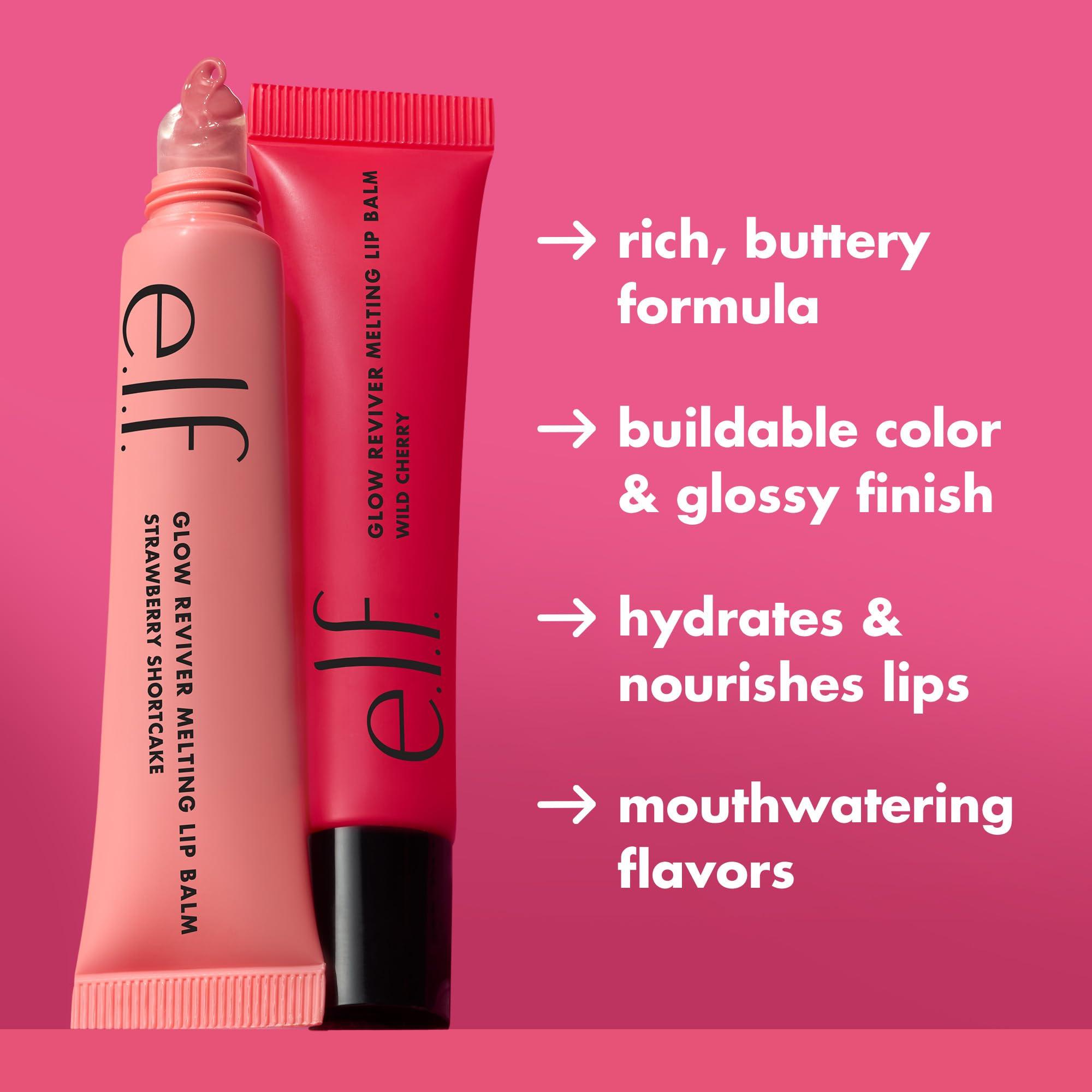 e.l.f. Glow Reviver Melting Lip Balm, Hydrating Tinted Lip Balm For A Glossy Finish & Soft, Supple Lips, Vegan & Cruelty-Free, Yummy Gummy - Image 3