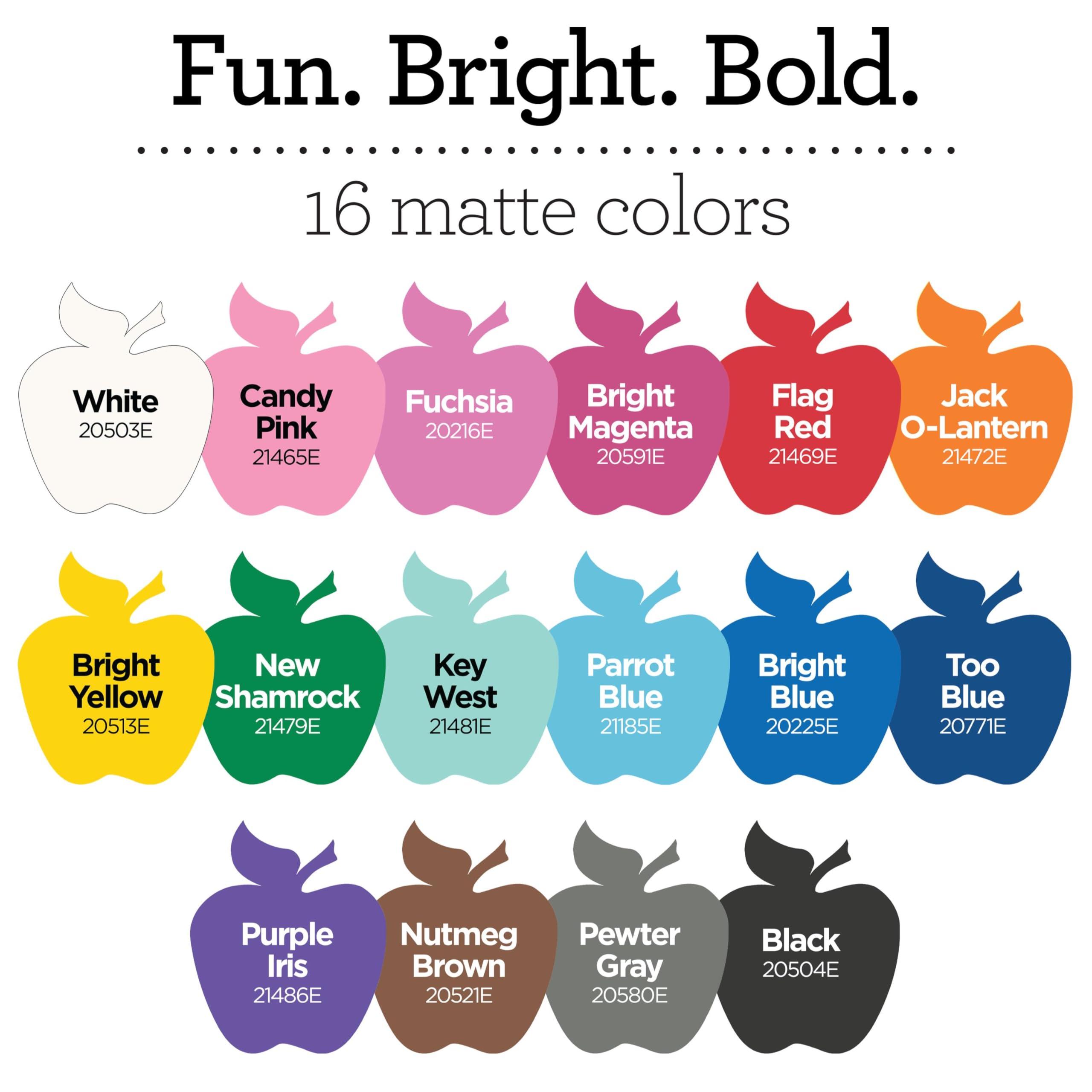 Apple Barrel, Vibrant Spectrum Collection Acrylic Craft Paint, PROMOABIII, 2 fl oz each, 16 assorted matte colors, 16 count - Image 3