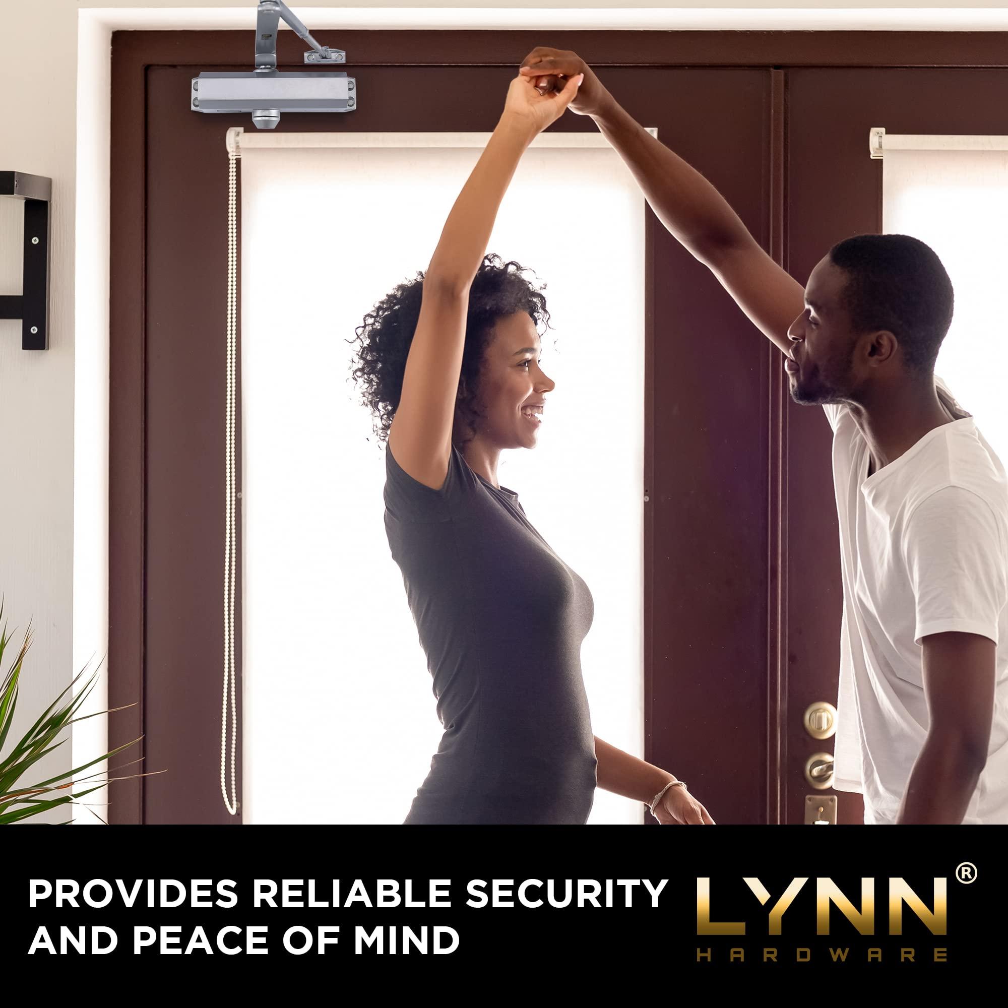 Lynn Hardware Medium Duty Commercial Door Closer - DC6003 Automatic Door Closer, Surface-Mounted Auto Door Closer, Size 3 Automatic Door Closer for Home & Light Commercial Property, Aluminum - Image 5