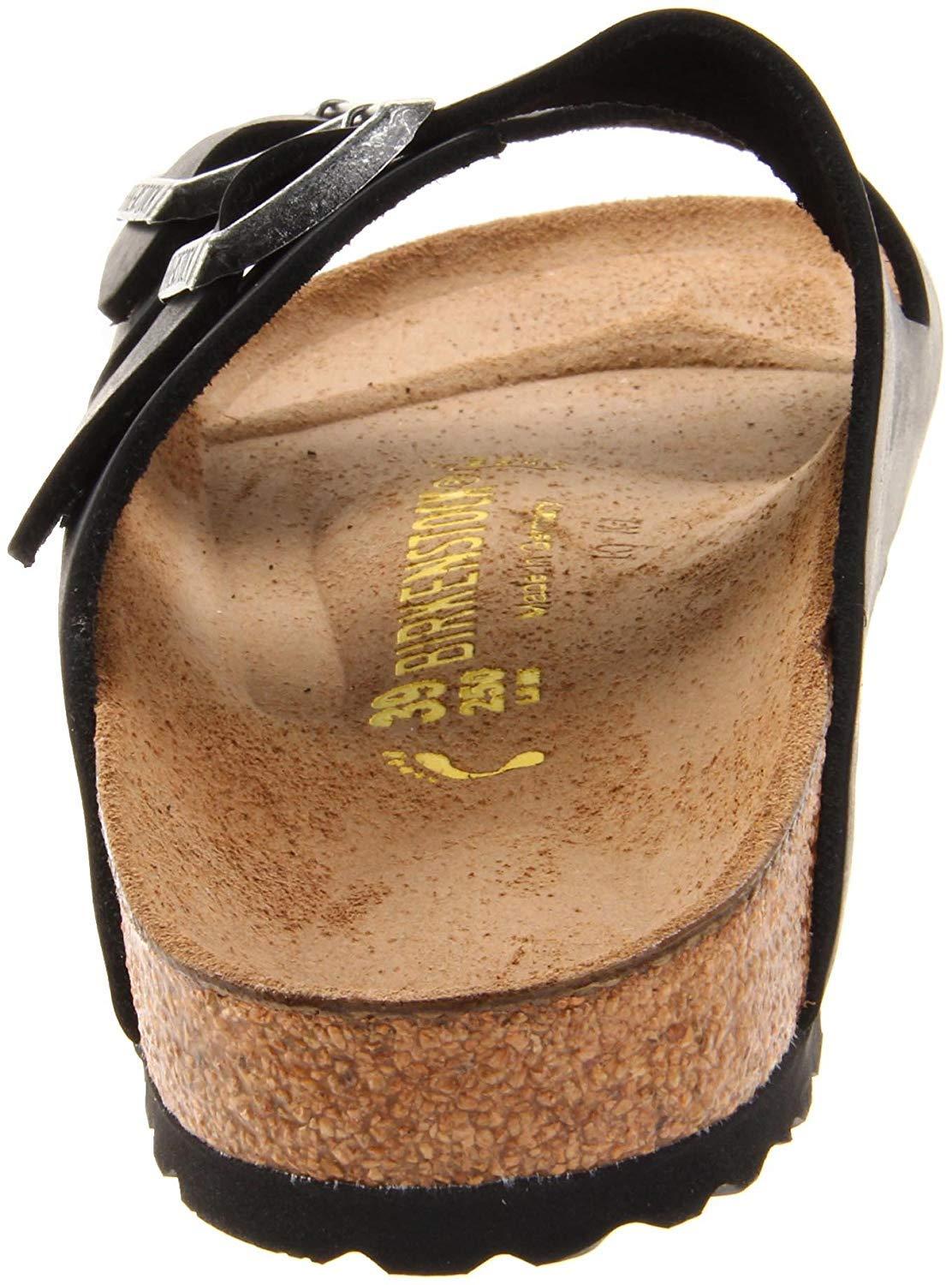 Birkenstock Unisex Arizona Sandal,Black Oiled Leather,40 N EU - Image 3