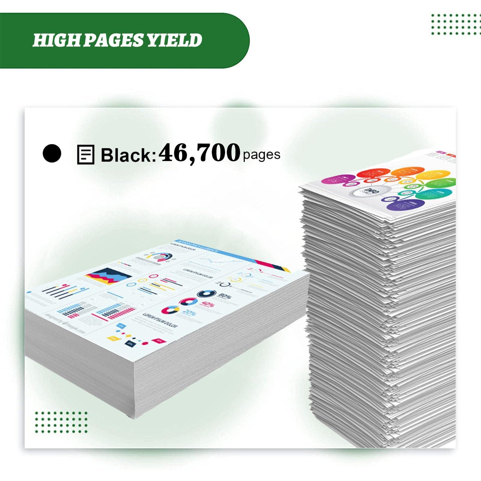 ZHJQDS 106R03944 High Capacity Toner Cartridge Compatible for Xerox B600 B605 B610 B615 Printers 1 Pack - Image 3