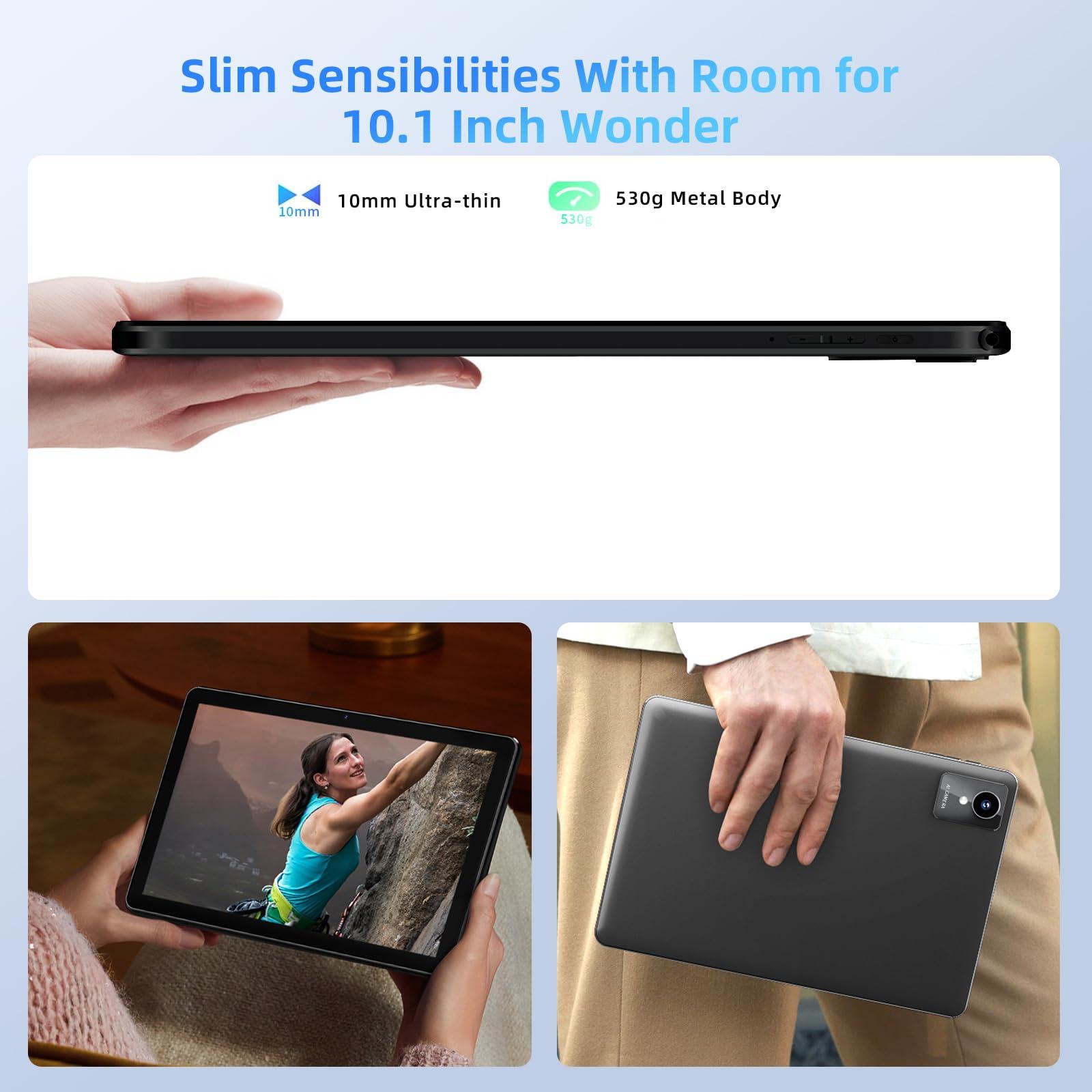 2024 New Tablet 10 inch Android 14 Tablets, 10(4+6)GB RAM+128GB ROM+1TB Expand, Octa-Core 2.0GHz, 1280 * 800 IPS Incell Display, 6000mAh, 5MP+8MP Camera, 5G+2.4G Wi-Fi/Bluetooth 5.4, Widevine L1 - Image 7