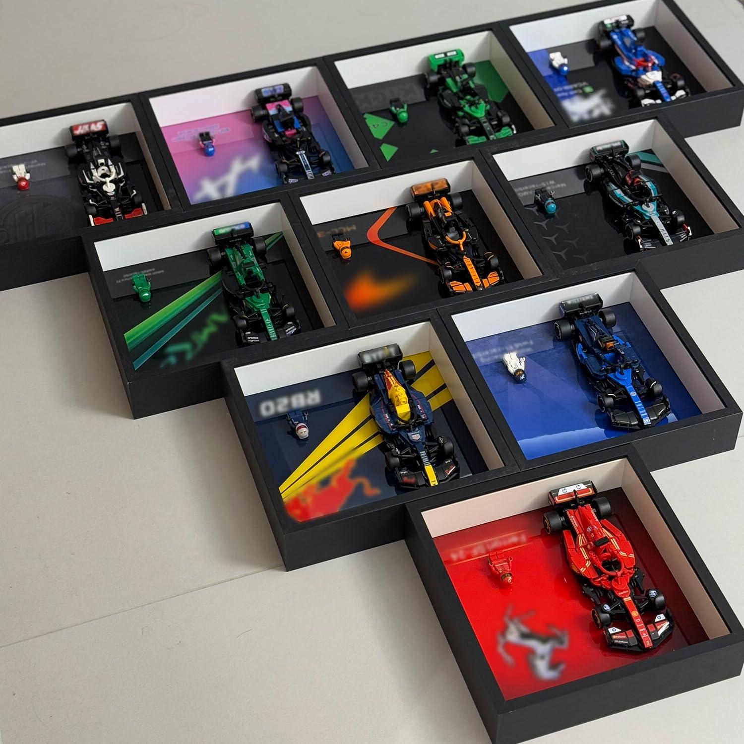 iLuane Display Wallboard for Speed Champions Ferrari SF-24 F1 Race Car Toys - Building Sets 77242, Adult Collectibles Wall Mount, Home or Office Décor (No Car Included) - Image 6