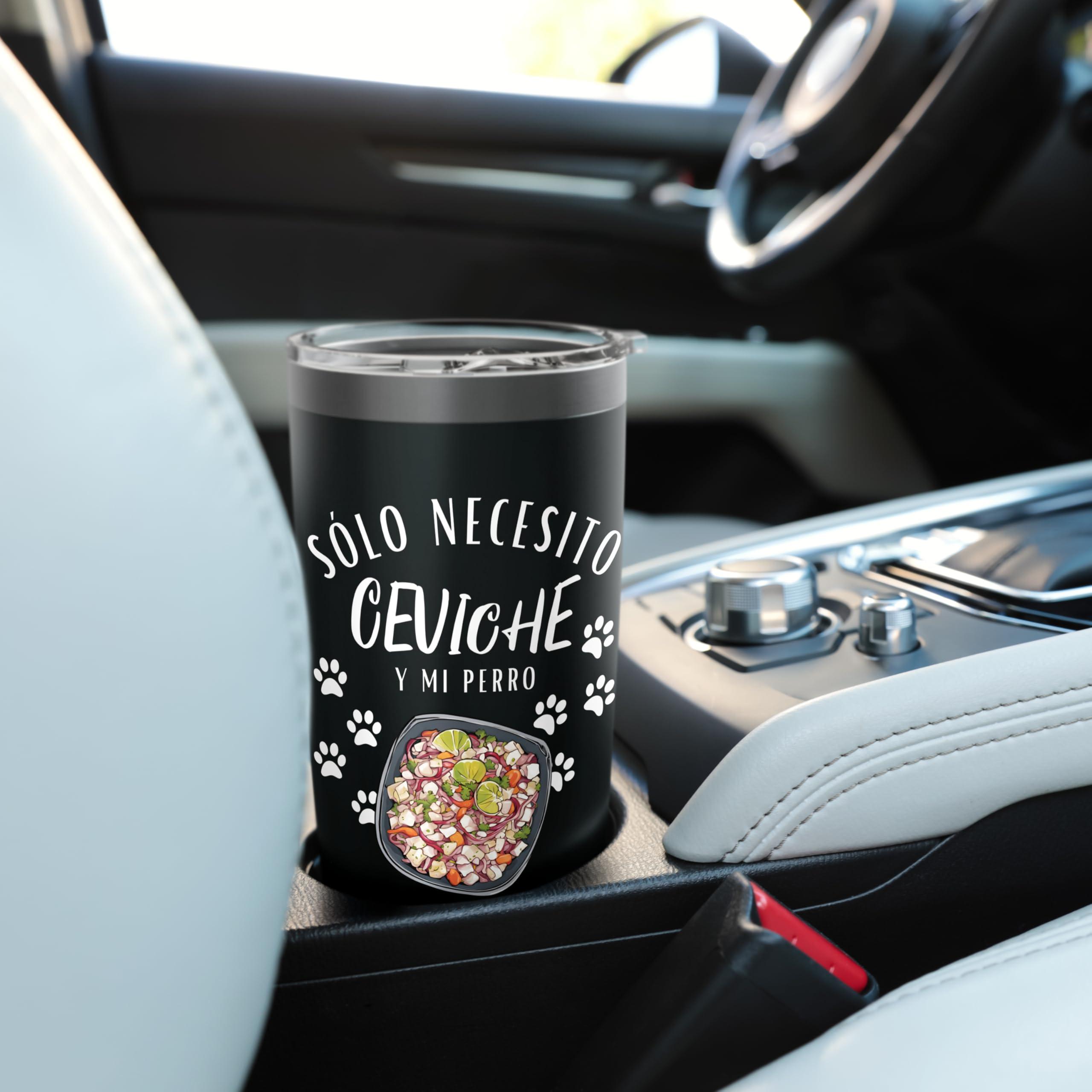Peruvian Ceviche and Dog Lover Costume Ceviche and Dog Stainless Steel Insulated Tumbler - Image 2