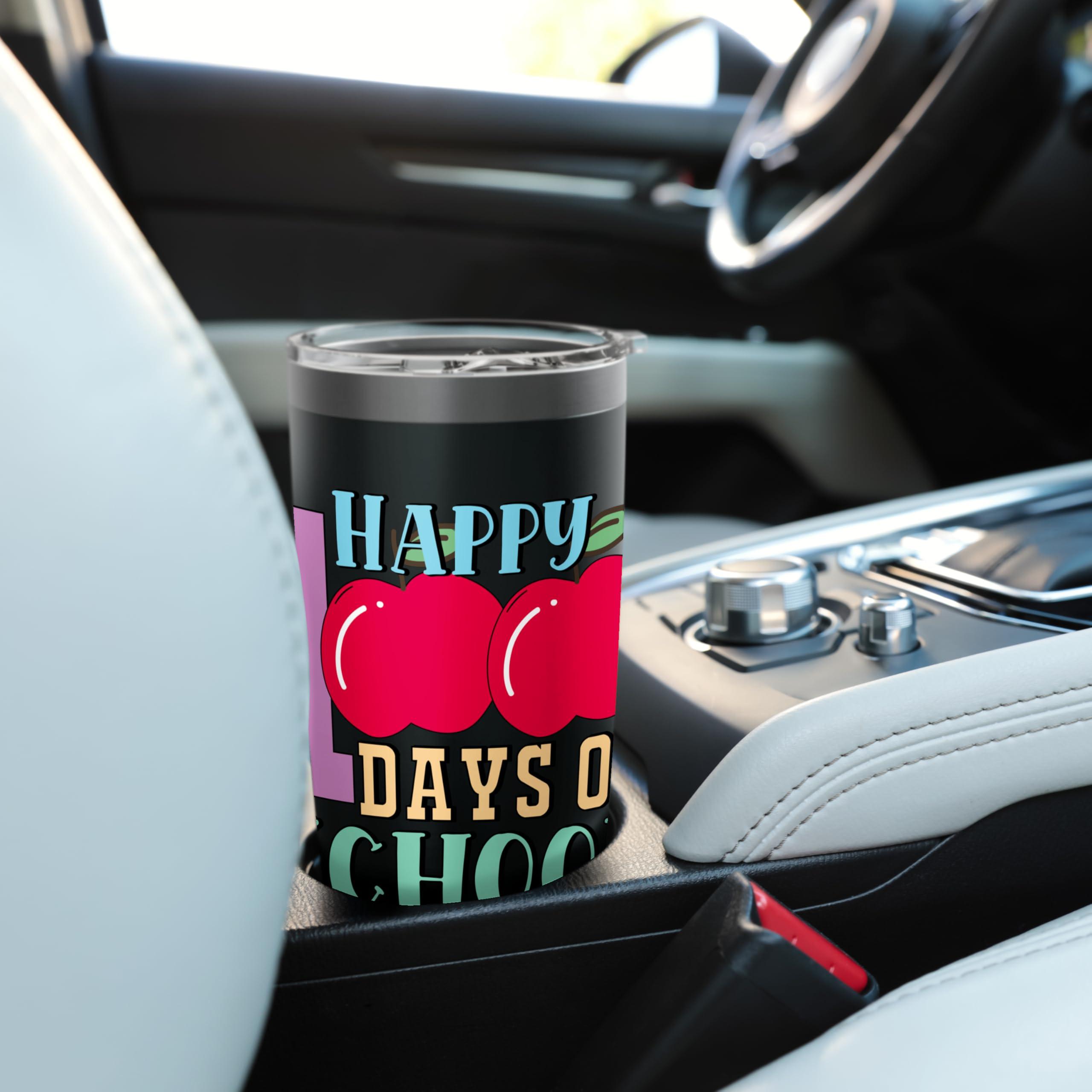 Happy 100 Days Of School Apple Celebration Stainless Steel Insulated Tumbler - Image 2