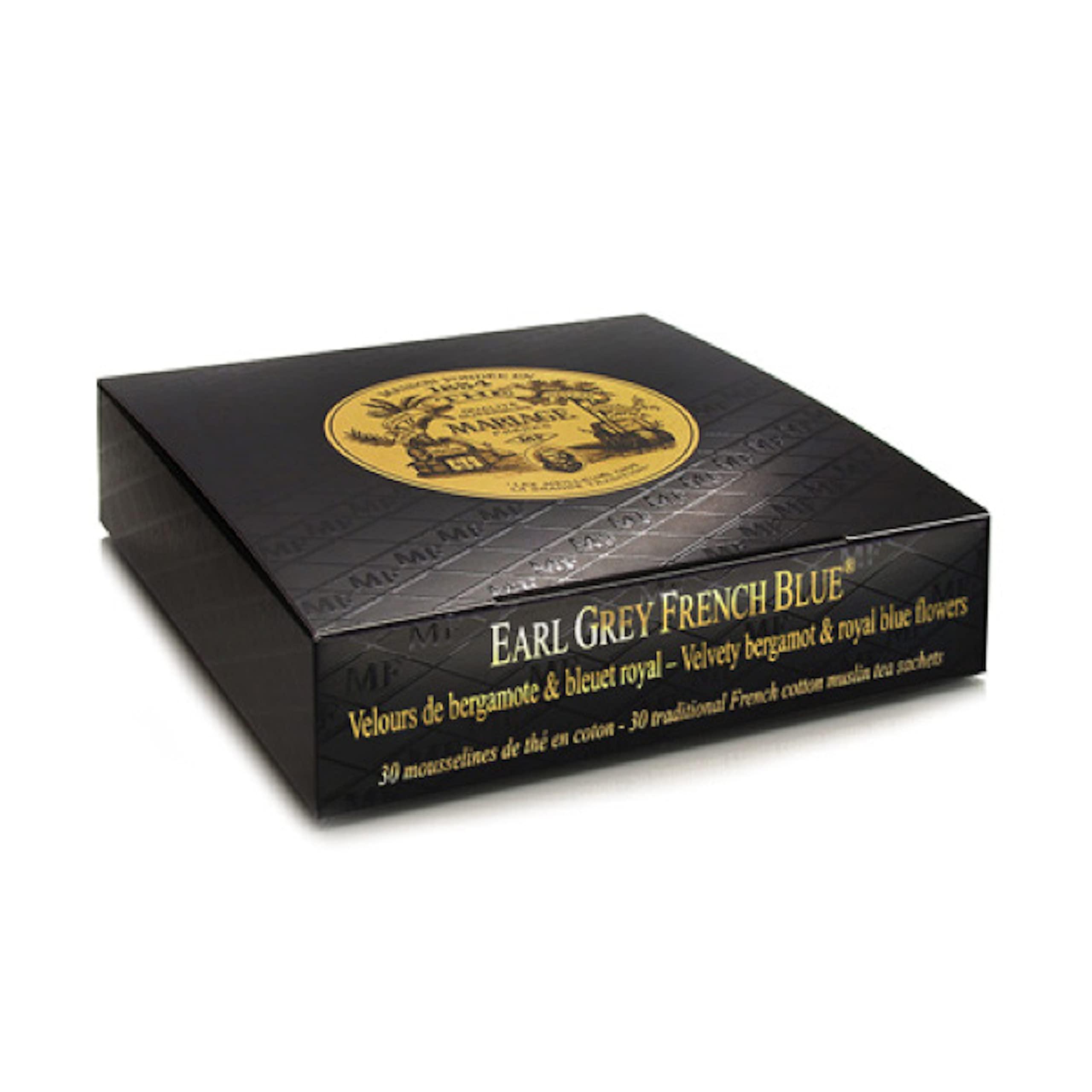 Mariage Freres. Earl Grey French Blue Tea, 30 Tea Bags 75g (1 Pack). - Image 1