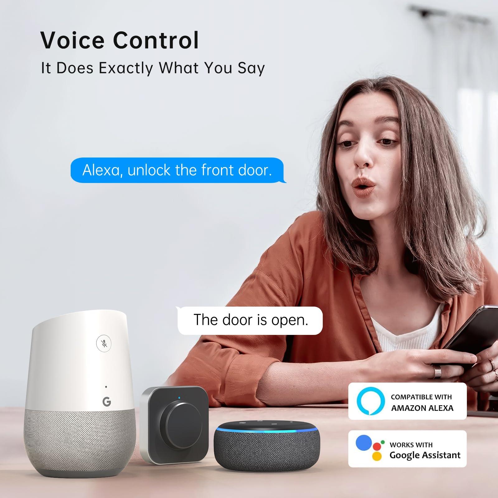 Smart Keyless Entry Door Lock - Fingerprint Electronic Deadbolt Touchscreen Keypad SMONET Biometric Digital Bluetooth Door Lock Smart Deadbolt Compatible with Alexa for Homes and Hotel - Image 6