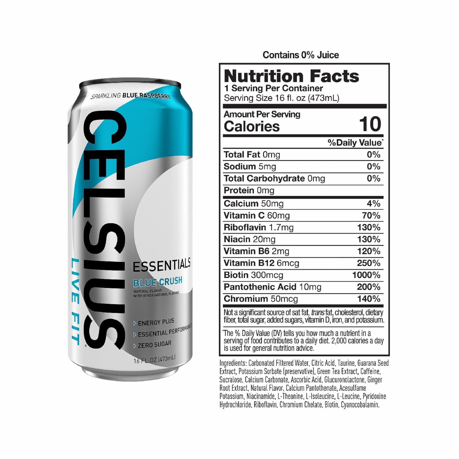 Celsius Essentials Blue Crush 16oz - Image 2