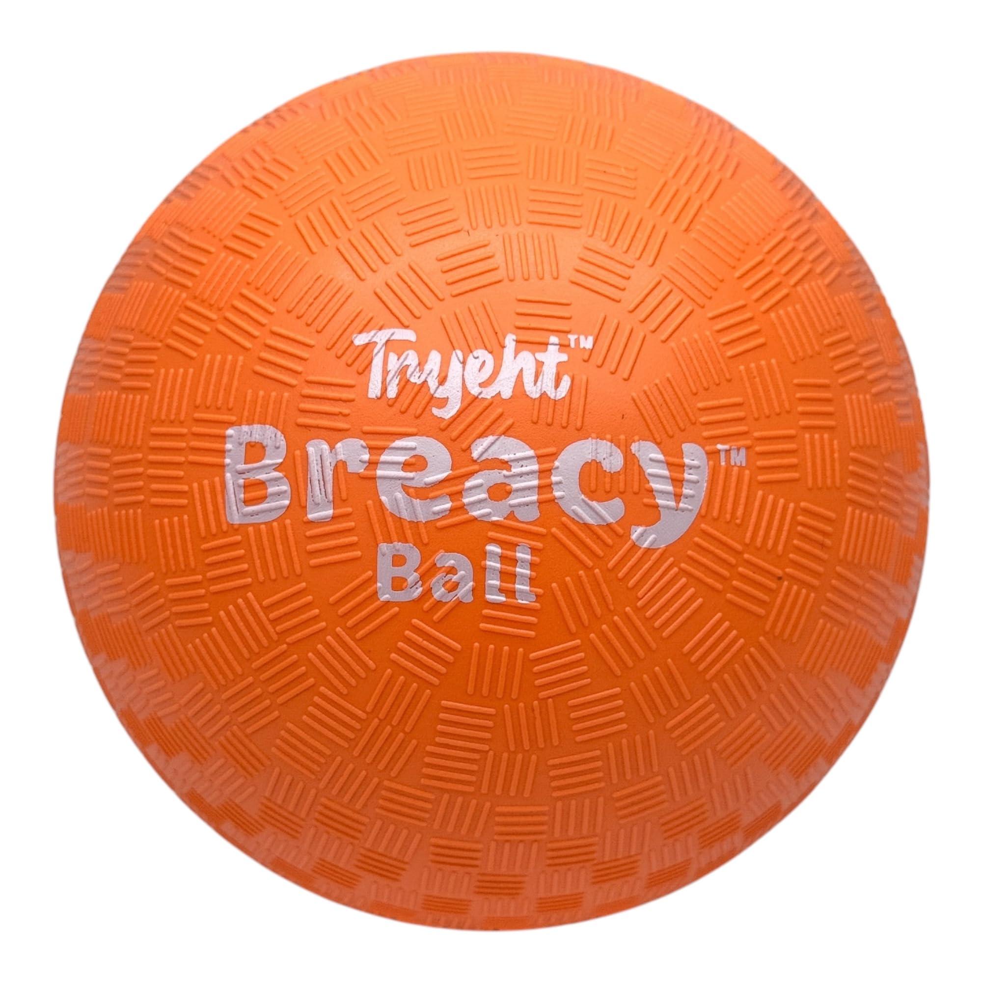Tryeht Self Inflating Ball 5", Rubber New Feel Breacy Ball, Hi Bouncy, Never Need Pump, Neon Orange, Playground Balls, Handball, Dodgeballs, Picnic and School Play in and Outdoor - Image 2