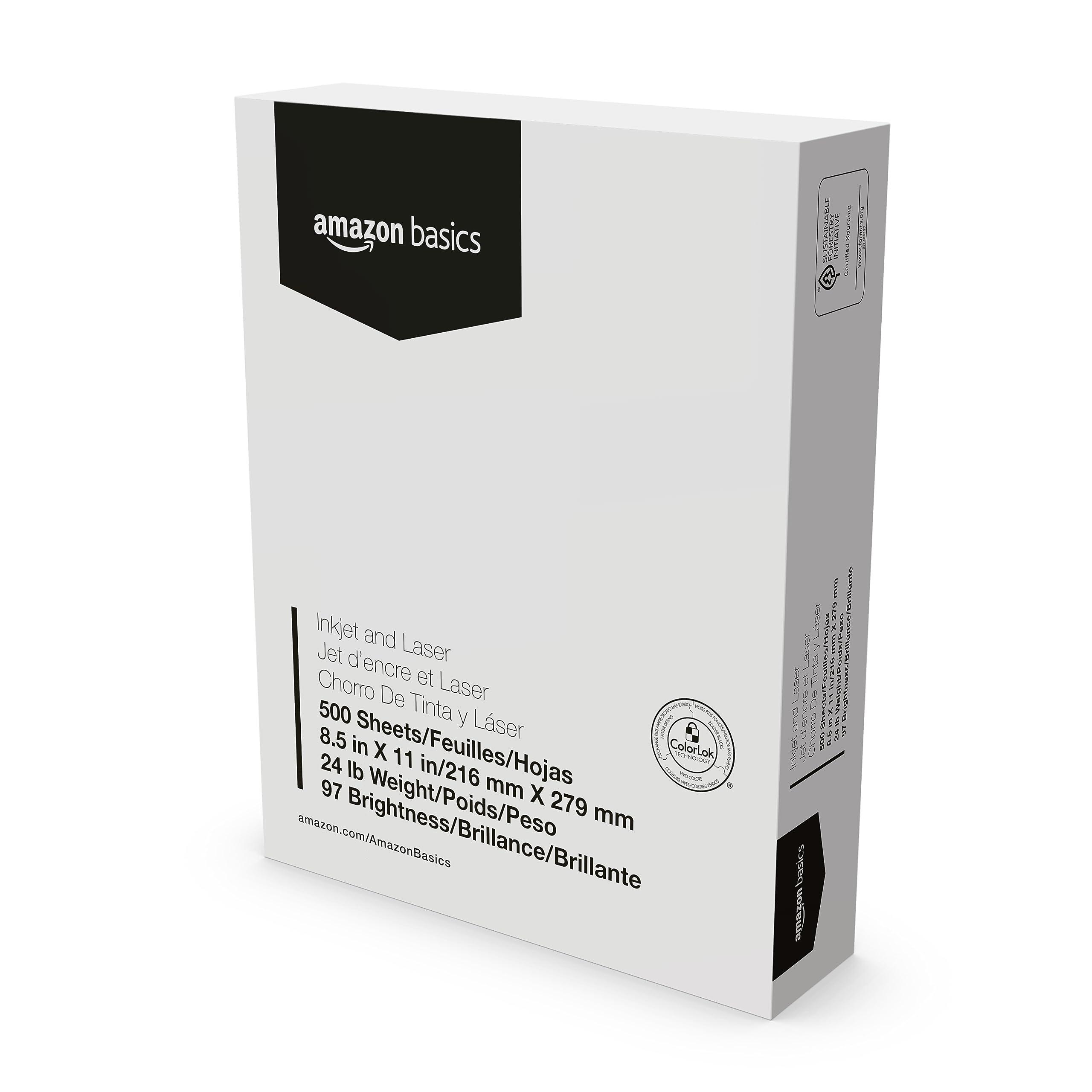 Amazon Basics Multipurpose Copy Printer Paper, 8.5-x-11-inch, 24lb, 1500 Sheets (3 Packs of 500), 97 Bright White - Image 3