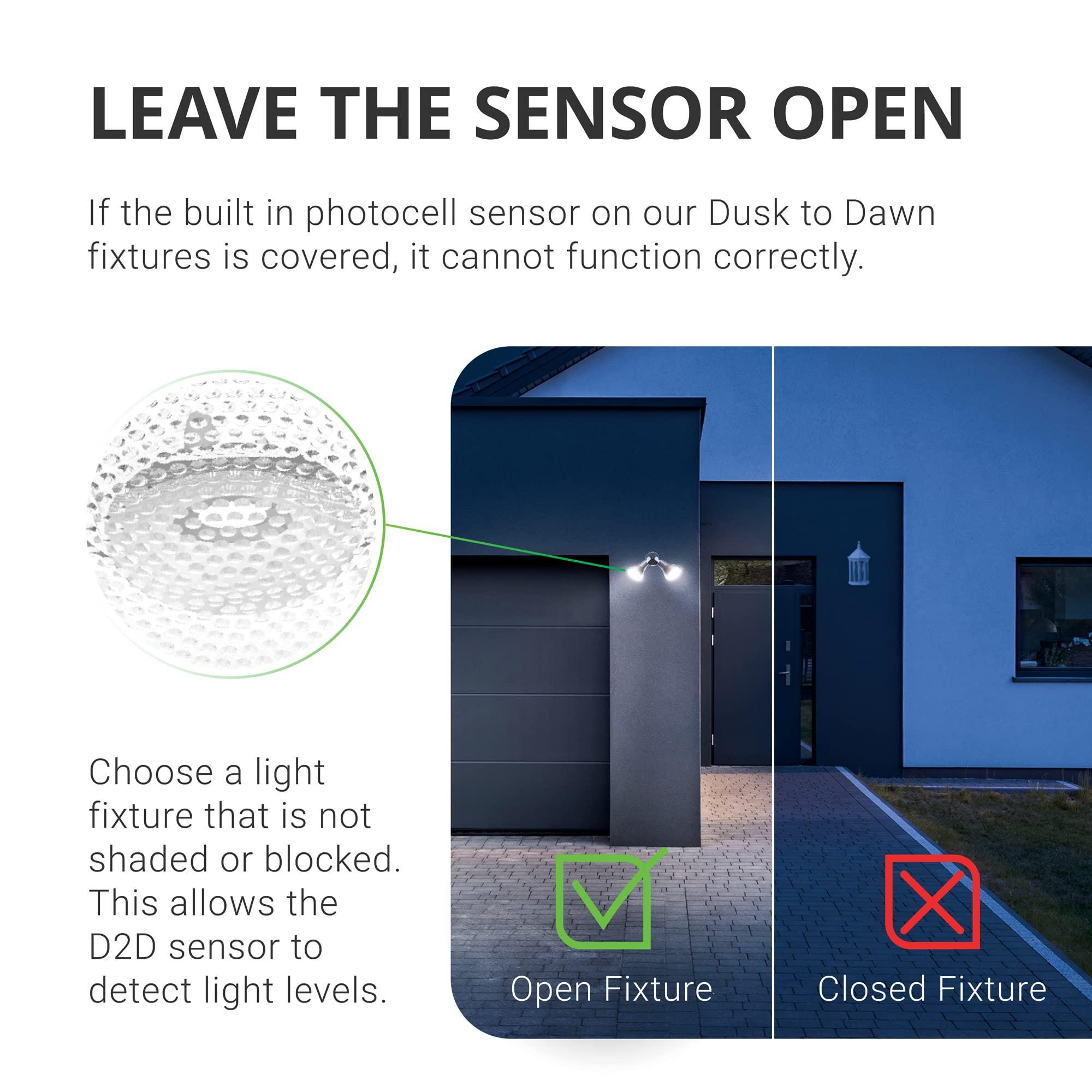 Sunco LED PAR30 Dusk to Dawn Light Bulb for Outside Porch, Patio, Backyard, 11W=75W, 850 LM, 2700K Soft White, Non-Dimmable, Photocell Sensor, UL 2 Pack - Image 7