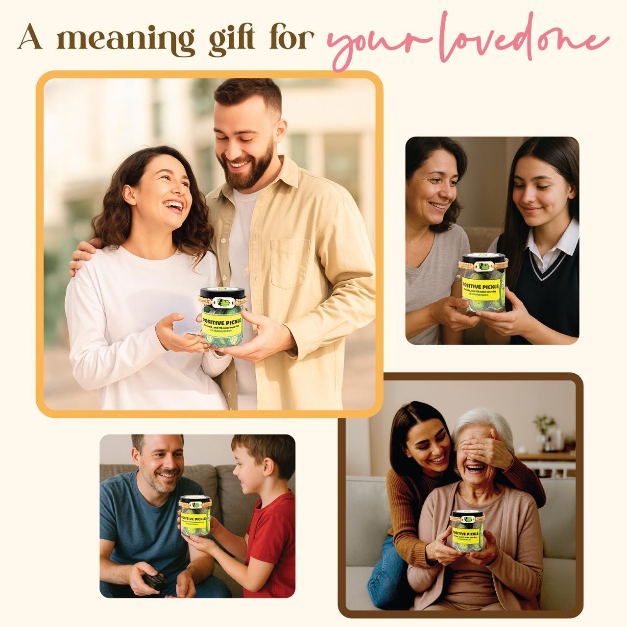 60 Positive Pickle Cards Jar, Affirmation Cards For Women, Emotional Support Pickle, Gifts For Mom, Gift For Women Birthday Unique, Teen Girl Gifts Trendy Stuff - Image 2