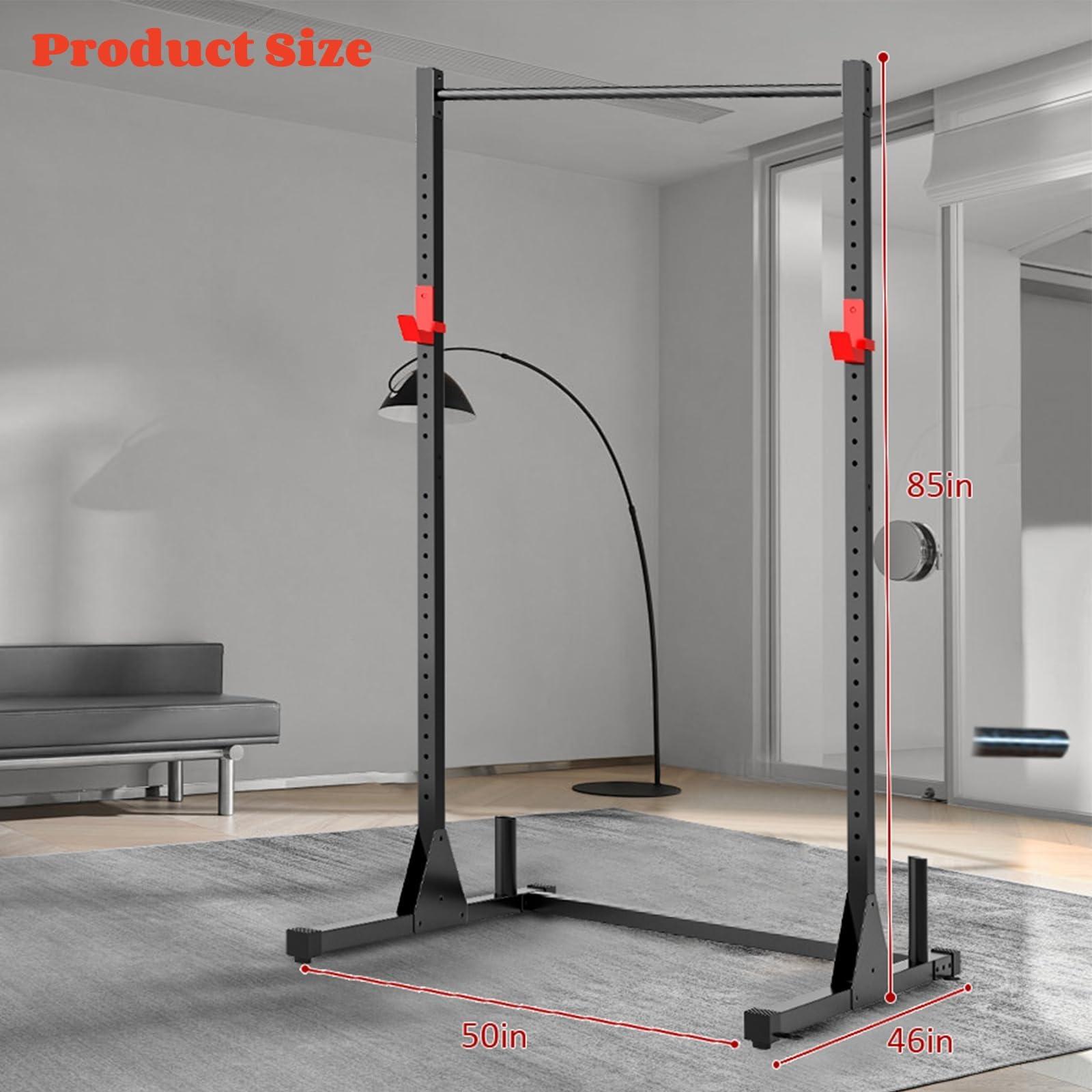 NAYSAYE Power Tower Dip Station, Multifunctional Strength Training Gym Equipment with Adjustable Height, Pull Up Bar Station with 500LBS Loading Capacity, Black - Image 5