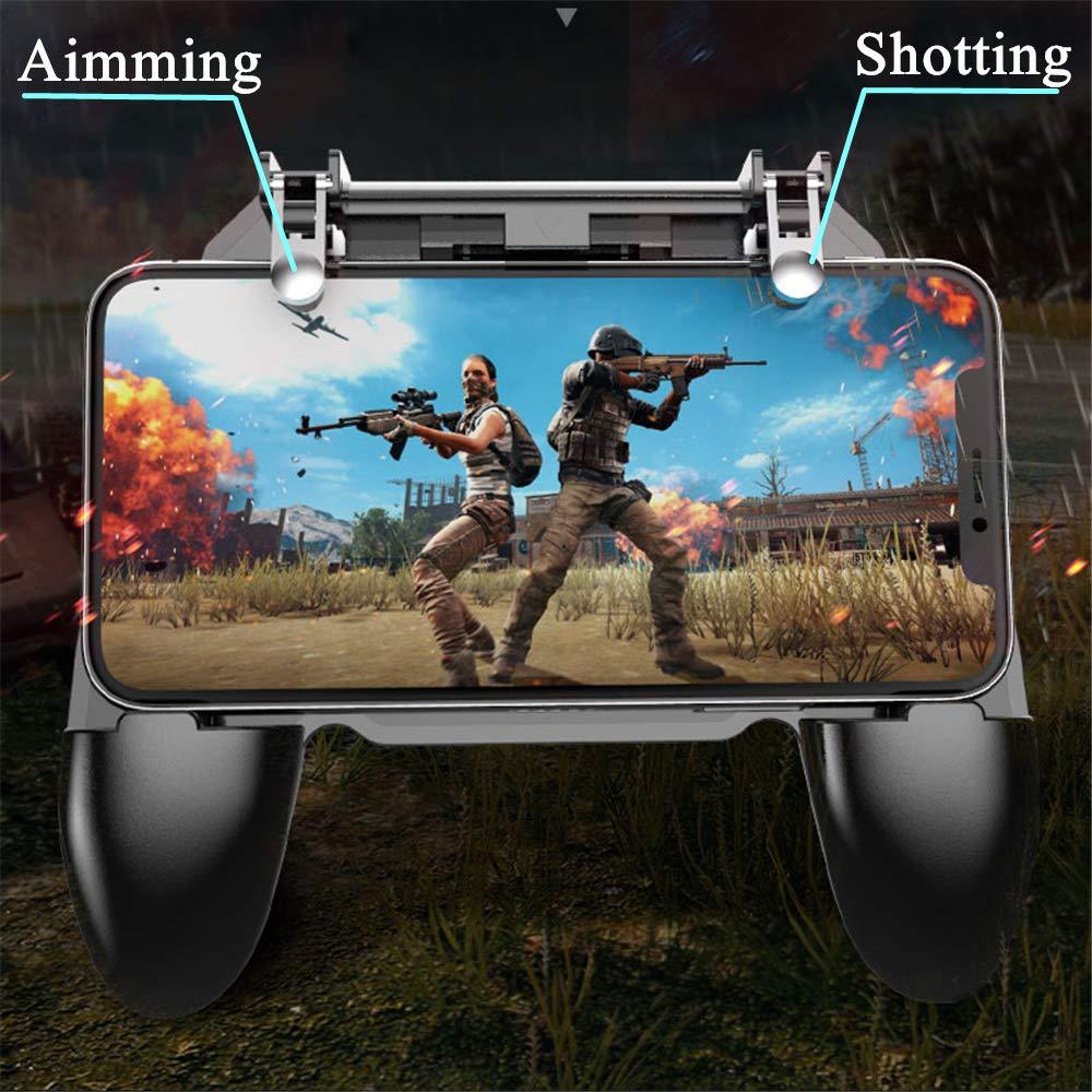 COOBILE Mobile Game Controller for PUBG Mobile Controller L1R1 Mobile Game Trigger Joystick Gamepad for iOS & Android Phone(W10 update) - Image 2