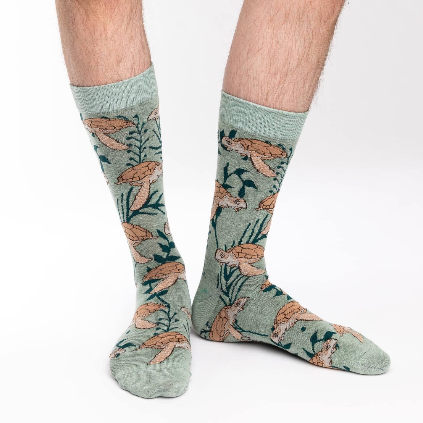 Good Luck Sock Men's Fish and Ocean Animal Socks, Adult - Image 2