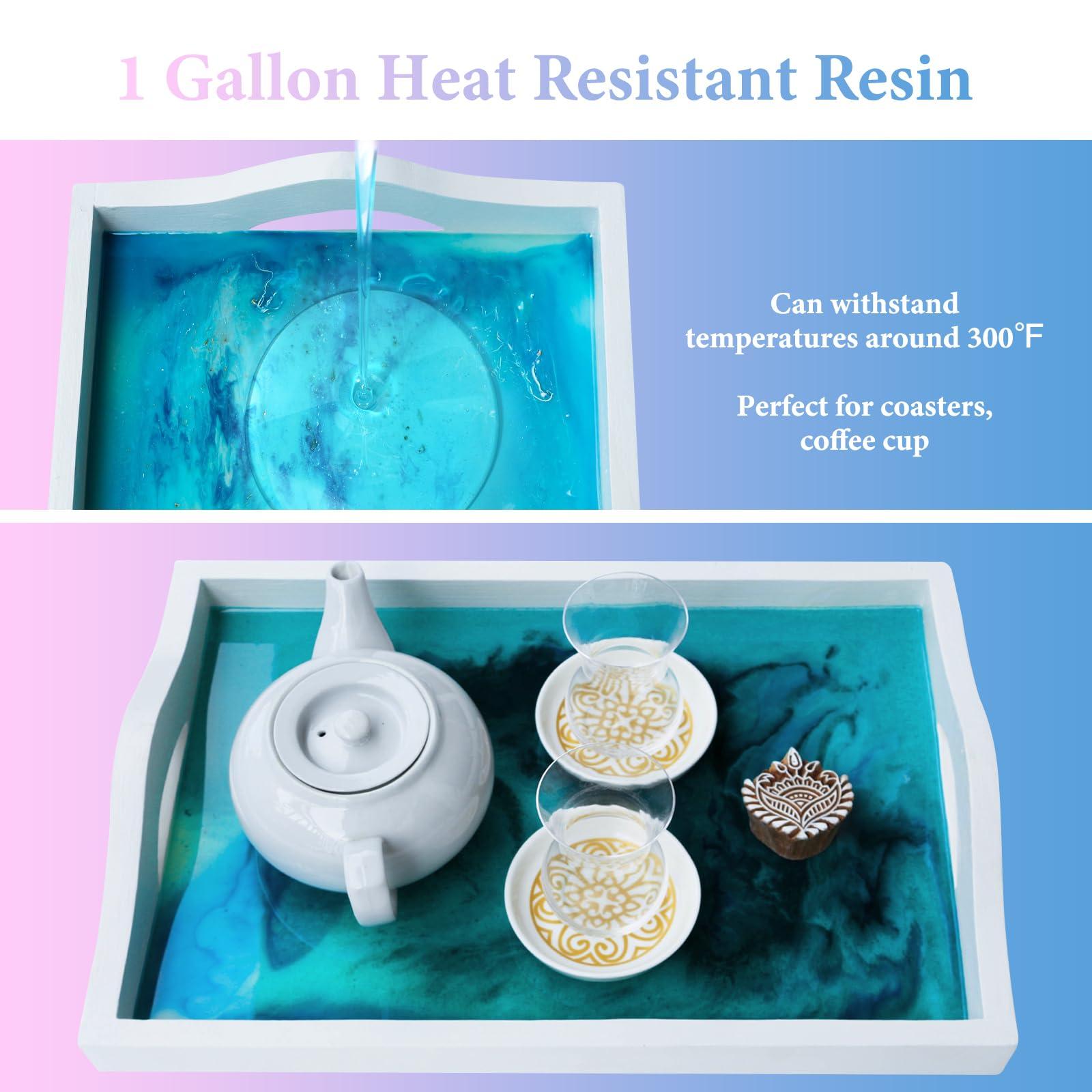 Epoxy Resin 1 Gallon - Crystal Clear Epoxy Resin Kit - Self-Leveling, High-Glossy, No Yellowing, No Bubbles, Perfect for Crafts, Table Tops, DIY 1:1 Ratio - Image 4