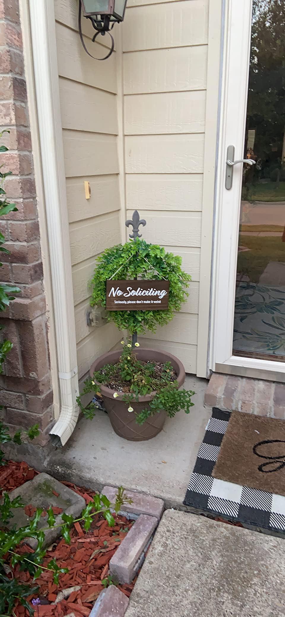 No Soliciting Sign for House Funny - No Soliciting Sign For Door - Seriously, Please Don't Make It Weird - Image 2