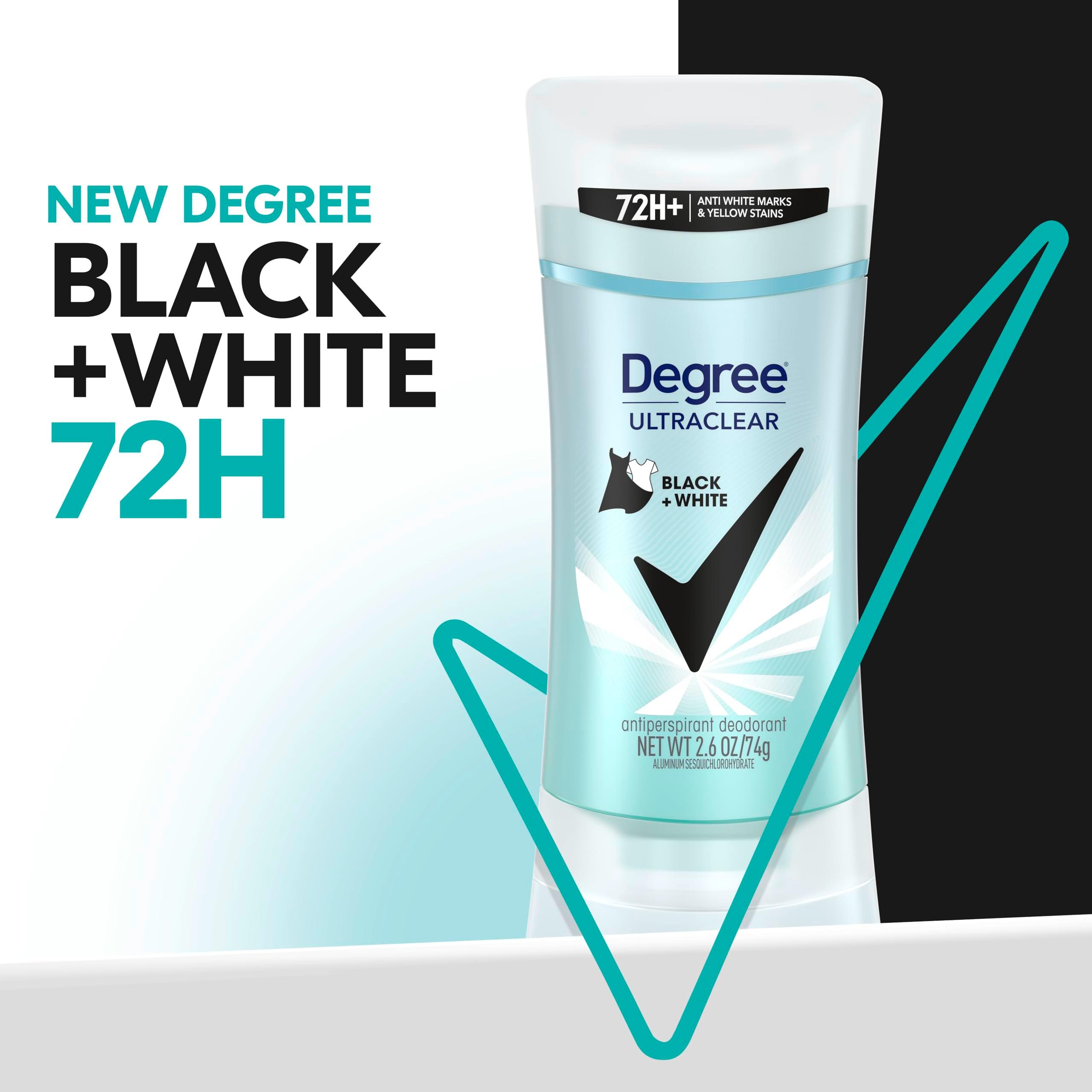 Degree Women's Black+White 4 Count Antiperspirant Balm 2.6 oz - Protects from Deodorant Stains, Fresh Scent, 48H Non-Stop Protection - Image 2