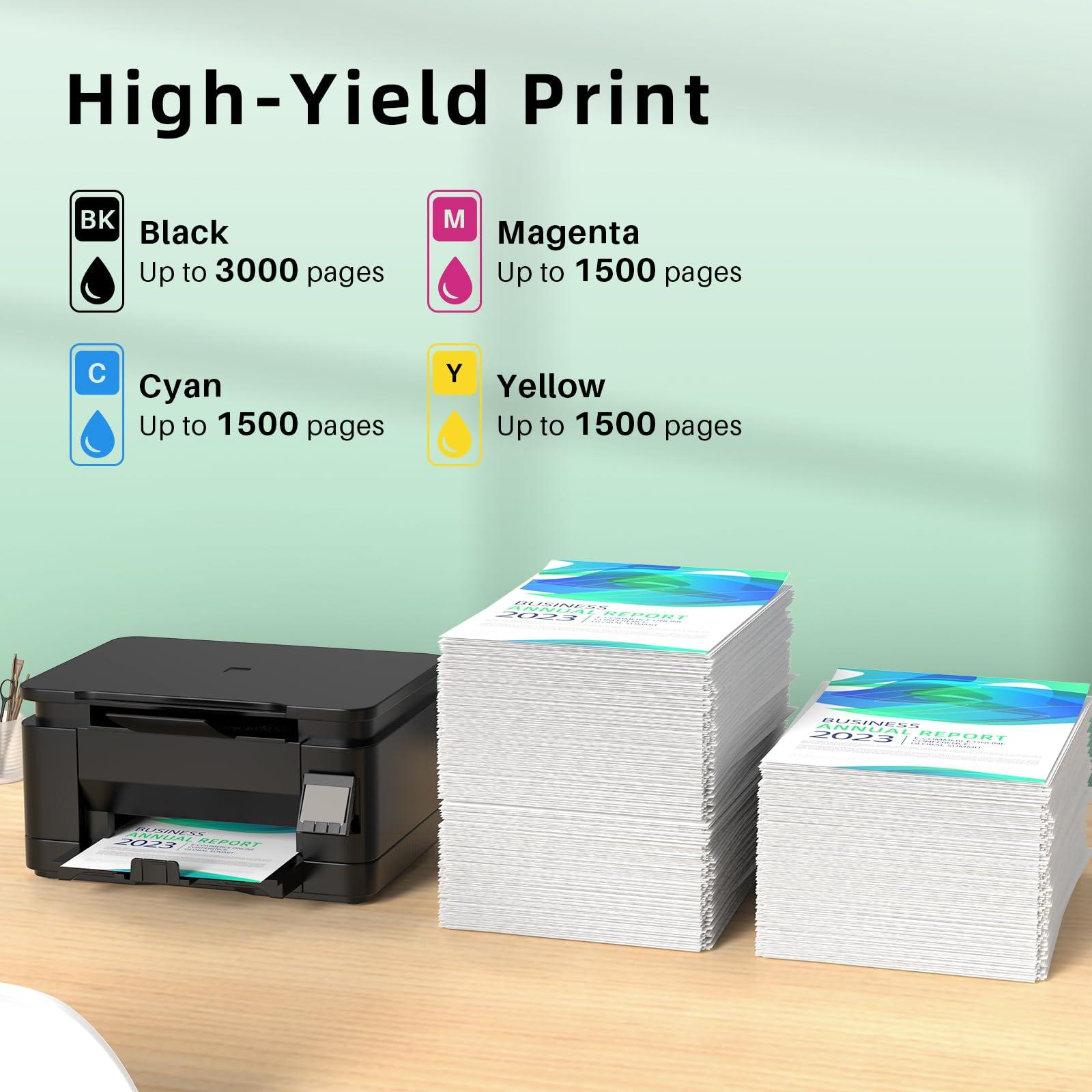 colorfly LC406 Ink Cartridges Compatible for Brother lc406 Ink cartridges Compatible for Brother MFC-J5855DW MFC-J6555DW MFC-J4335DW MFC-J4345DW MFC-J4535DW MFC-J6955DW HL-JF1 Printer 4 Combo Pack - Image 3